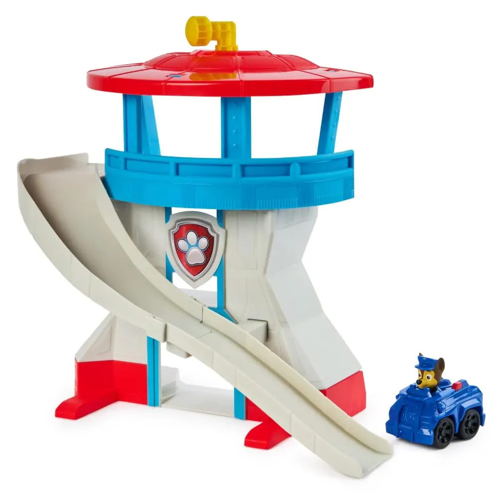 Paw Patrol Mini Quartier Generale Torre di Controllo con Veicolo di Chase