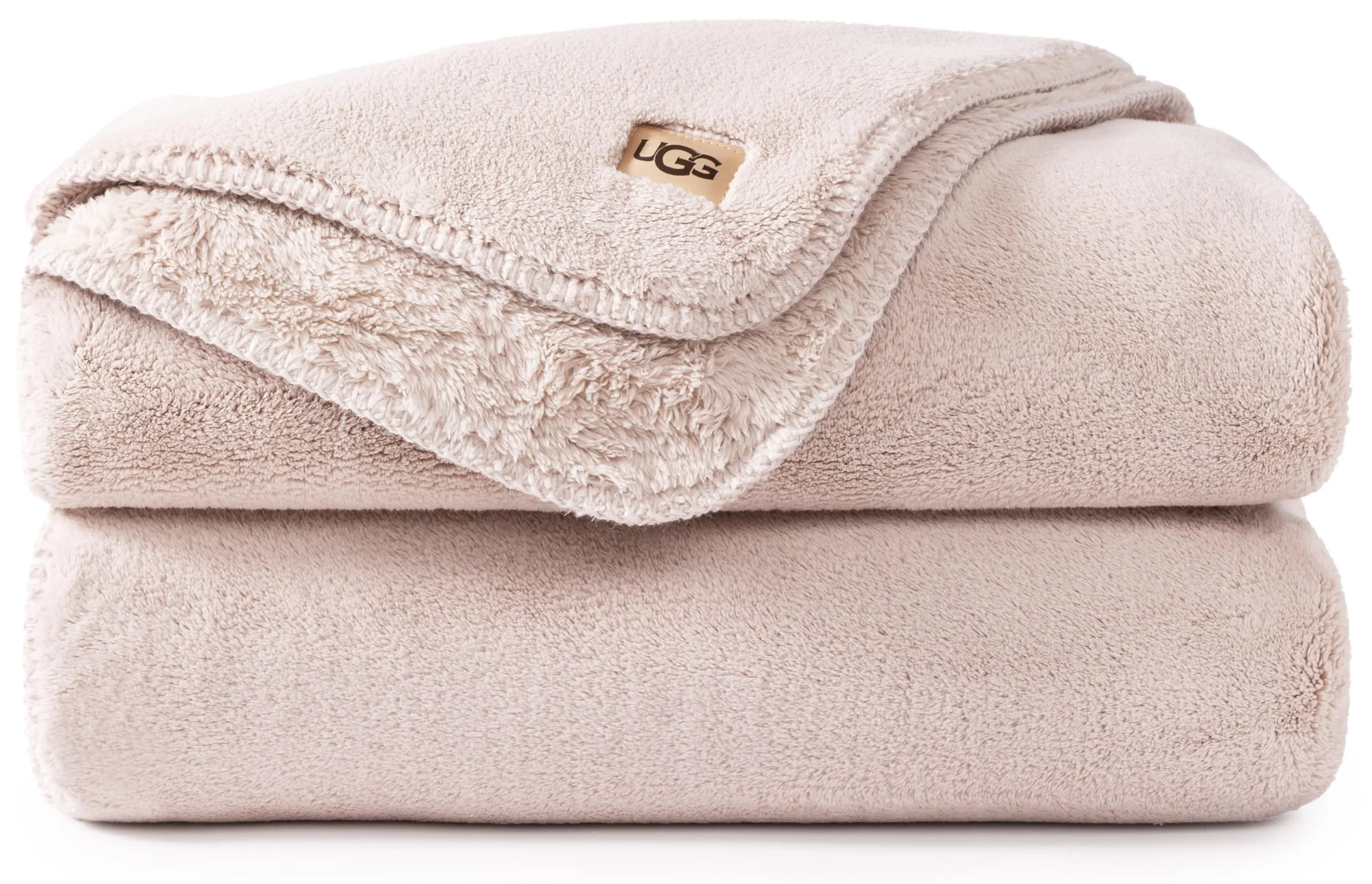 UGG Whitecap Coperta Plaid in Peluche, Leggera e Morbida - Rosa Quarzo, 127 x 178 cm