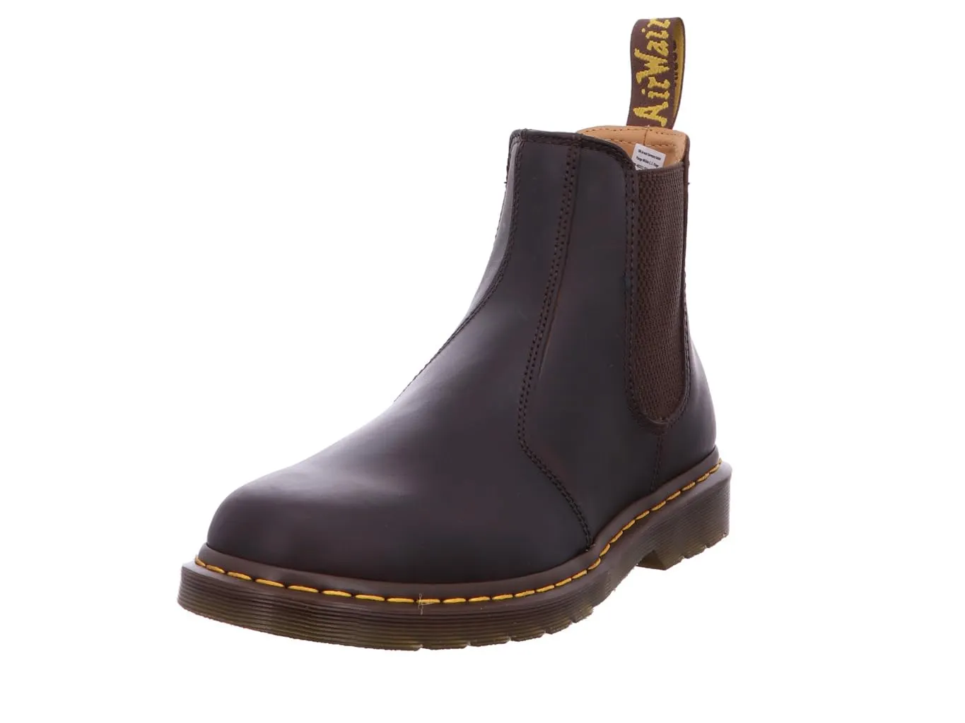 Dr. Martens Chelsea Boot, Anfibi Unisex-Adulto, Dark Brown Crazy Horse, 44 EU
