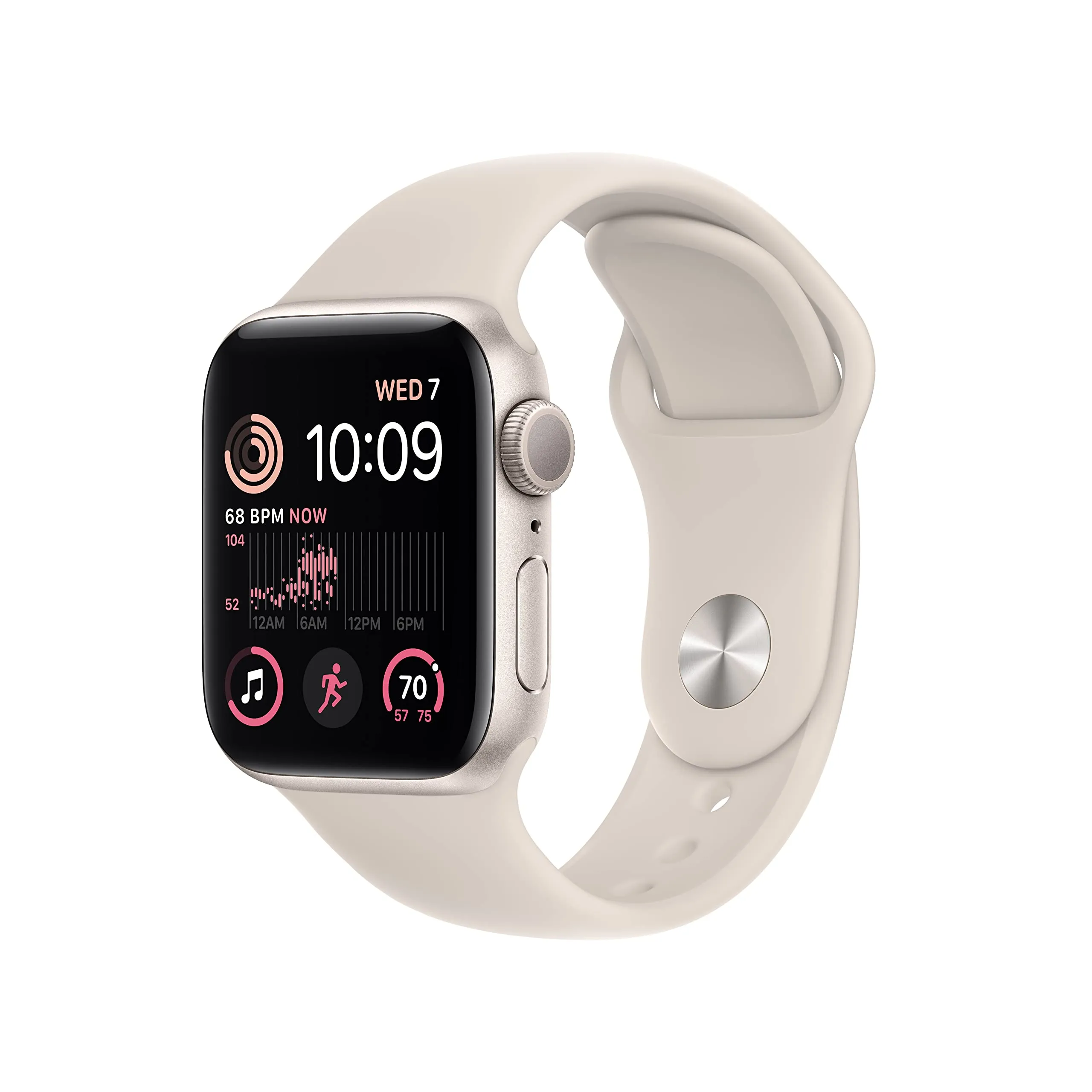 Apple Watch SE (2a generazione) 40mm Alluminio Polarstern con Sport Band Polarstern