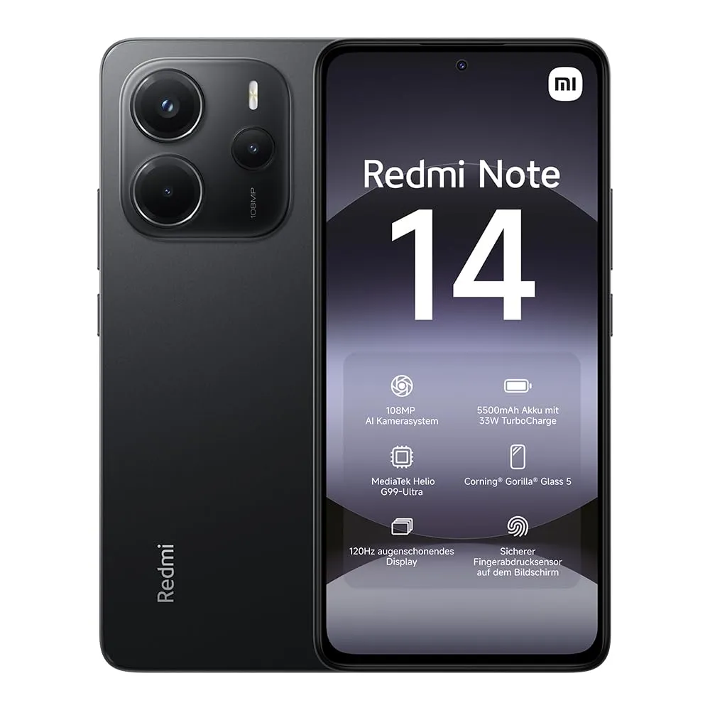 Xiaomi Redmi Note 14 - 8+256GB - Nero