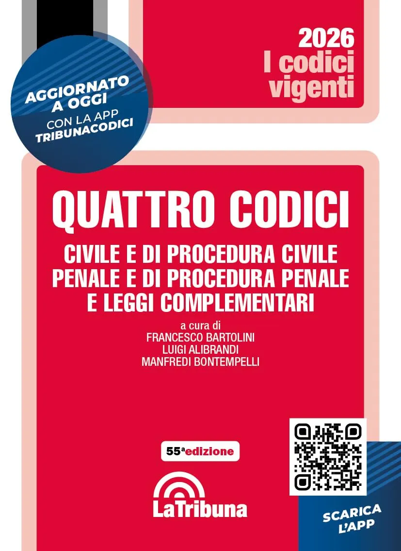Quattro codici. Civile e di procedura civile, penale e di procedura penale e leggi complementari