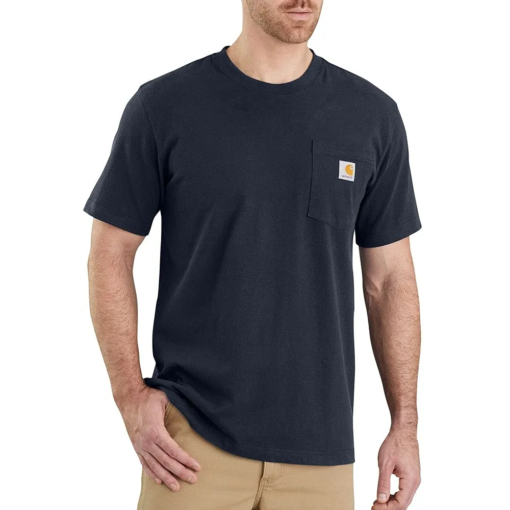 Carhartt K87 Maglietta da Lavoro a Maniche Corte Blu Navy - Relaxed Fit