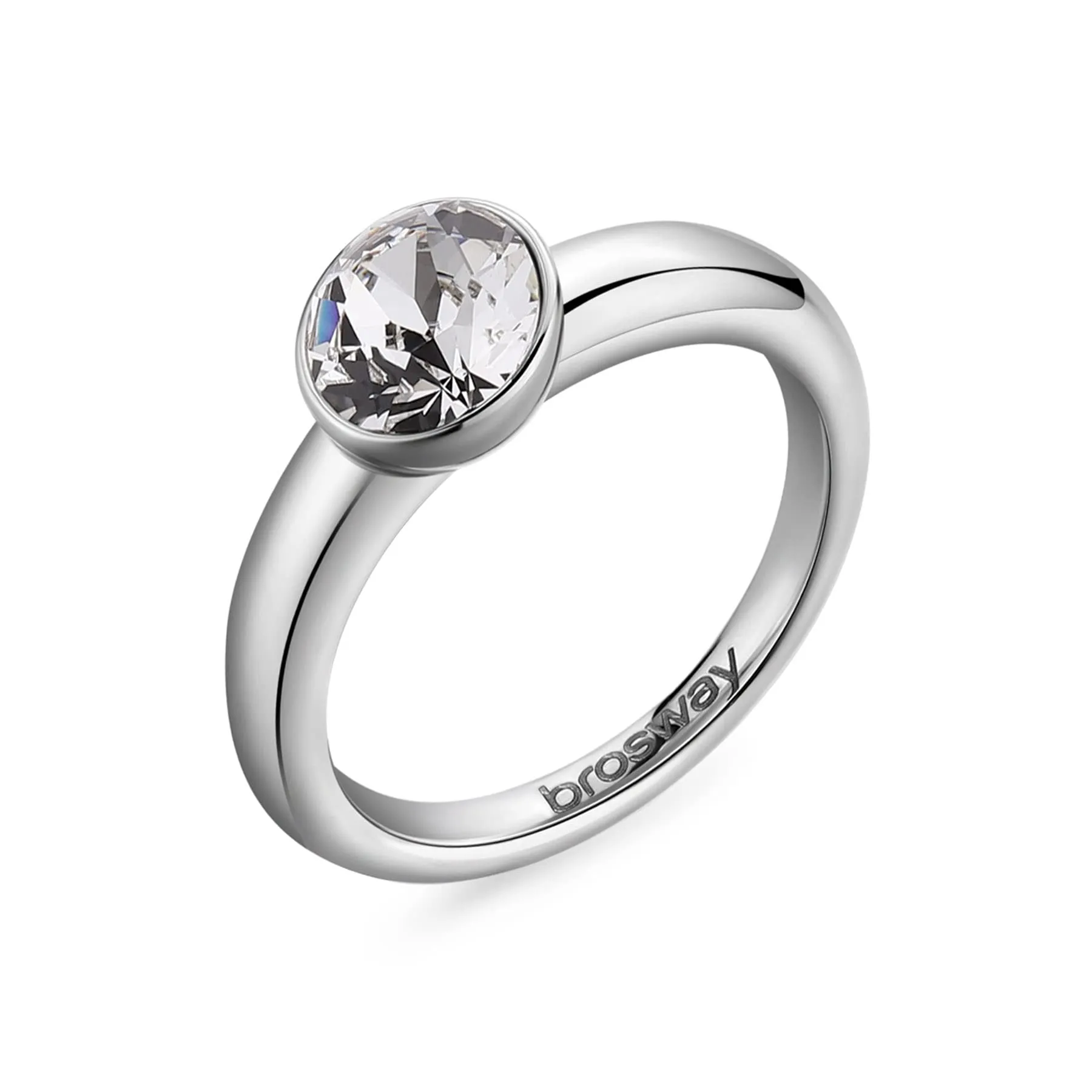 Brosway Anello Donna Affinity BFF172B in Acciaio e Cristalli Swarovski