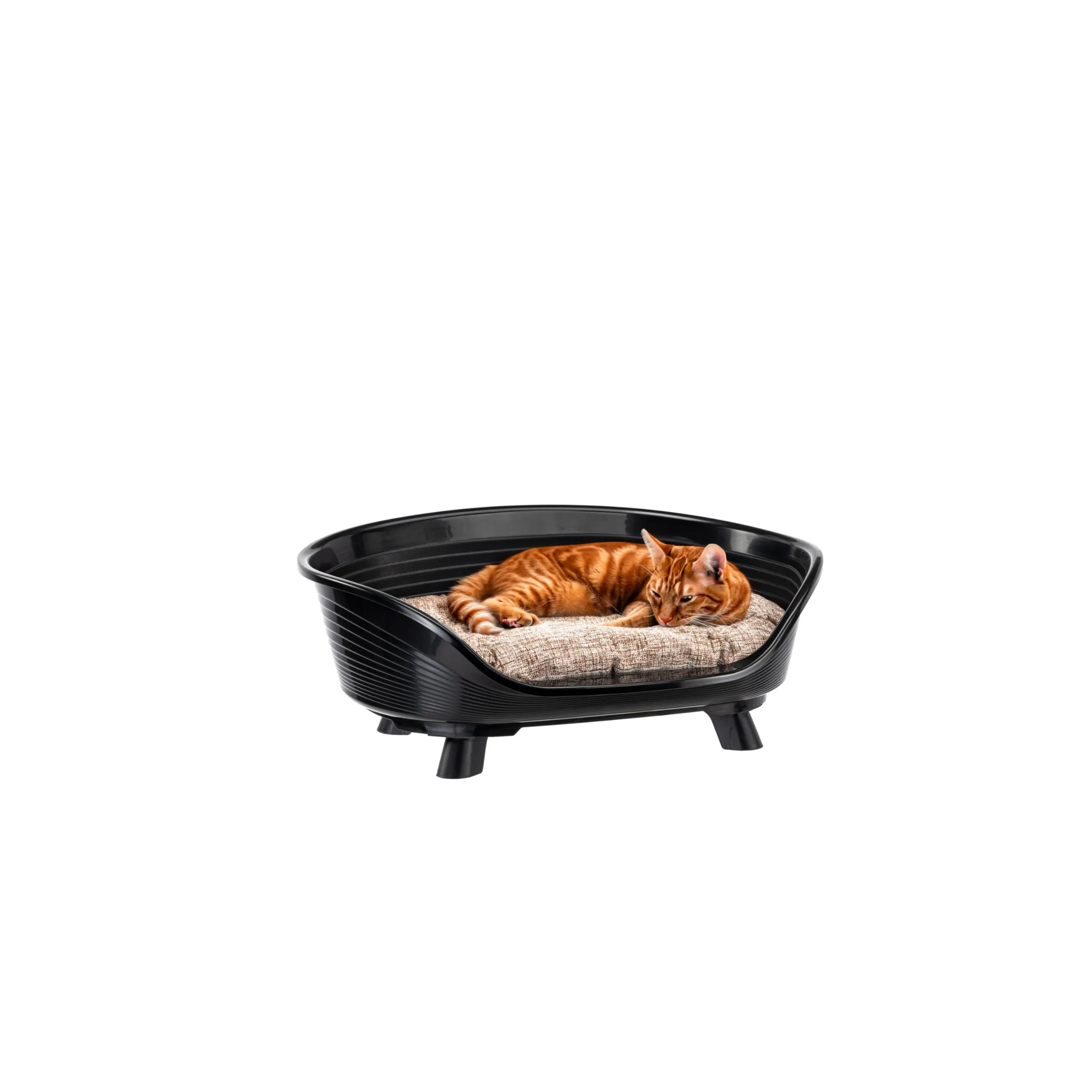 Ferplast Cuccia Throne per Cani e Gatti, Nero, 61,5 cm