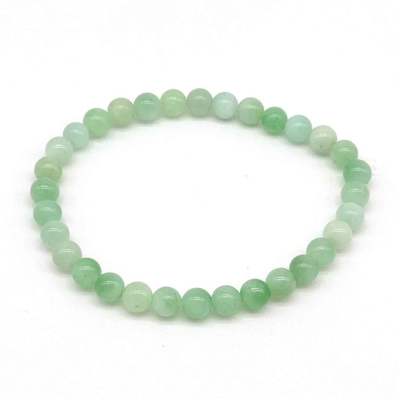 Bracciale in Giada Verde - Pietre Dure Naturali, Fatto a Mano