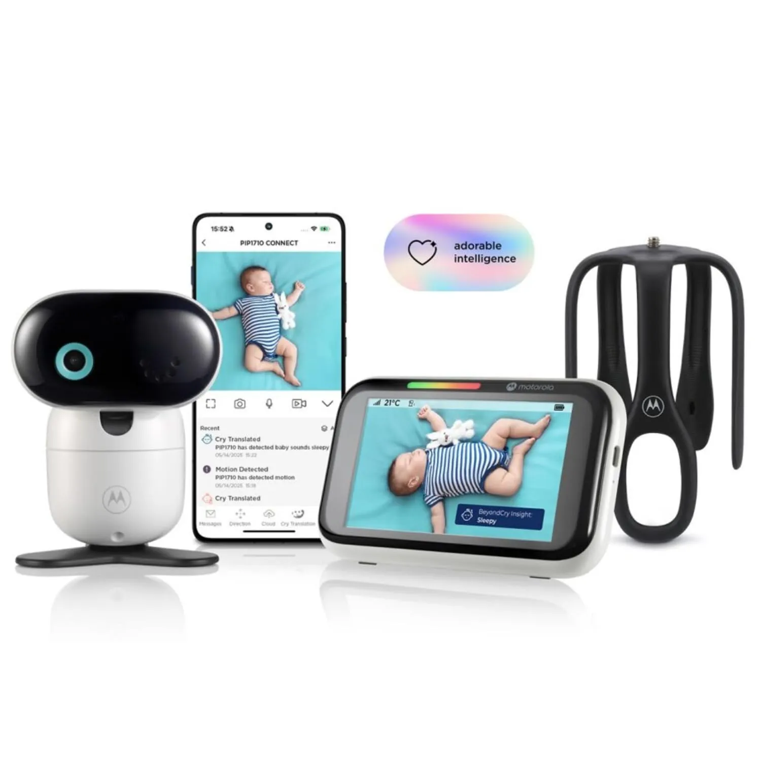 Motorola Nursery PIP1710 Connect - Baby Monitor Wi-Fi con Telecamera HD Motorizzata