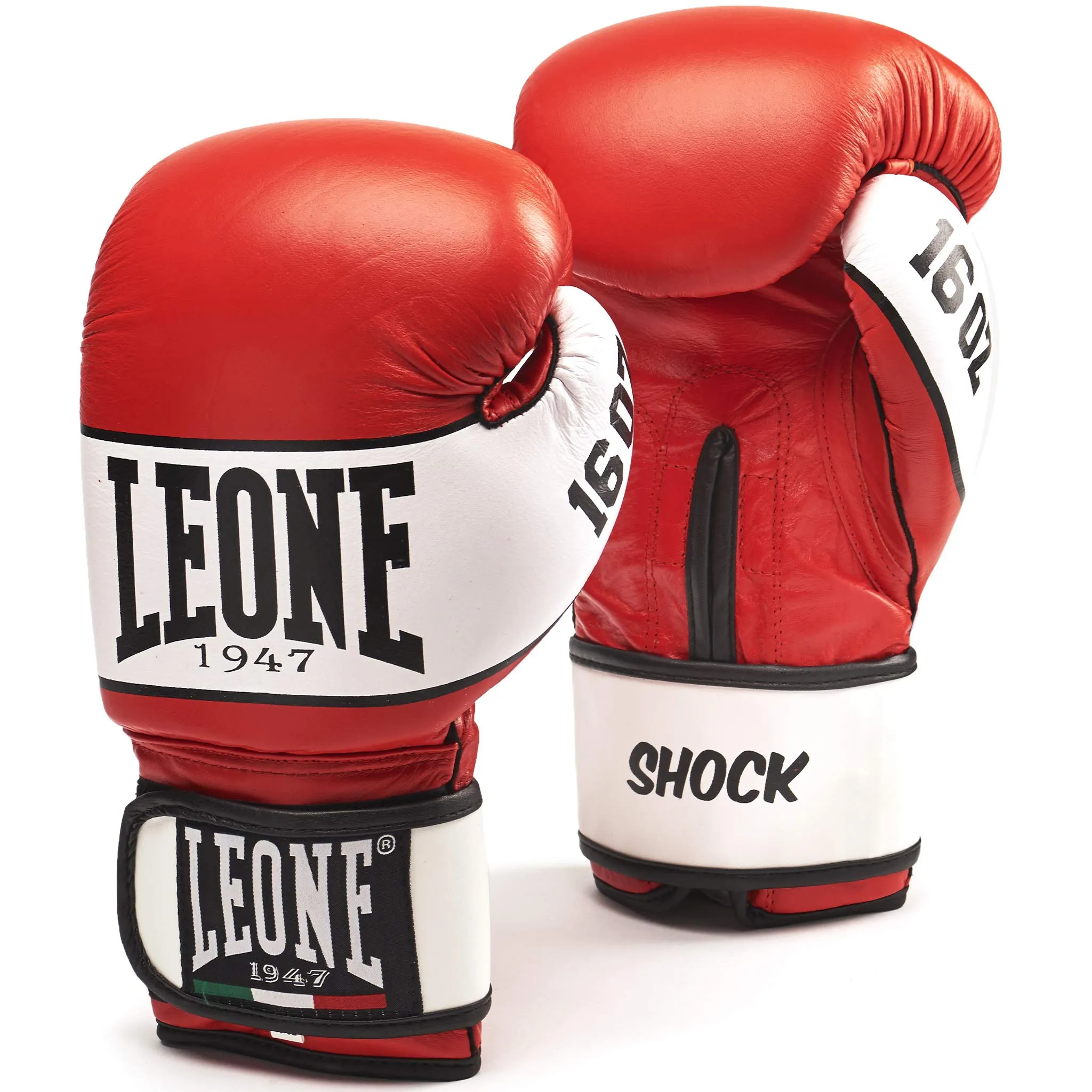 Leone 1947 Shock Guanti Boxe Rossi - 10 OZ