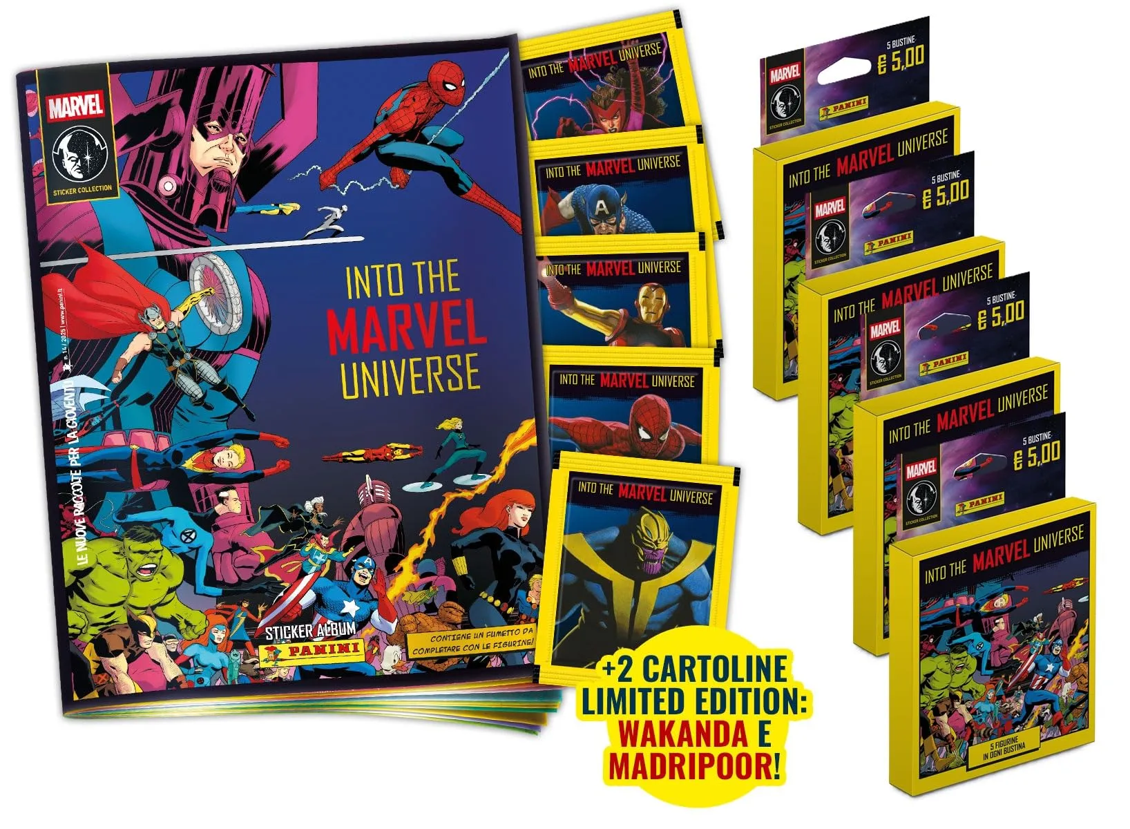 Into the Marvel Universe - Sticker Collection Panini - Super Starter Pack