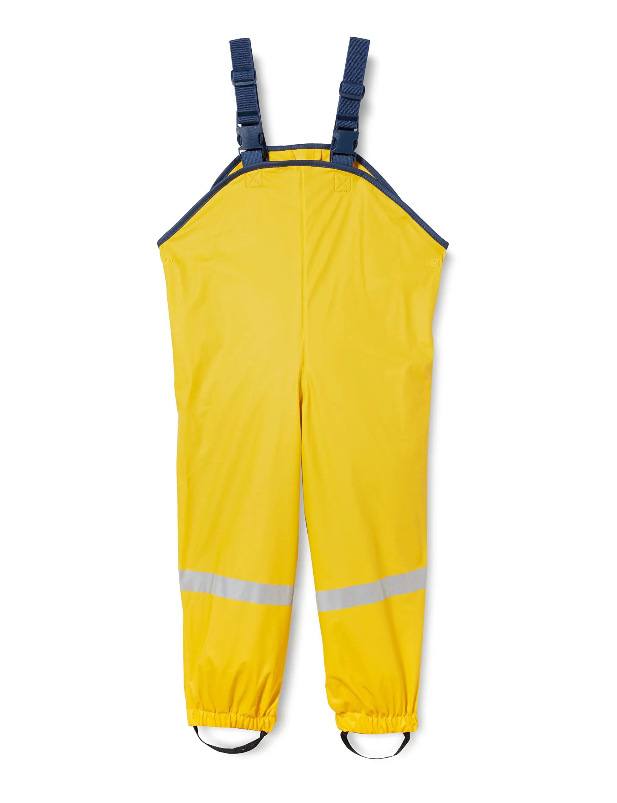 Playshoes Pantaloni da Pioggia Gialli con Bretelle - Protezione Impermeabile e Comfort per Bambini