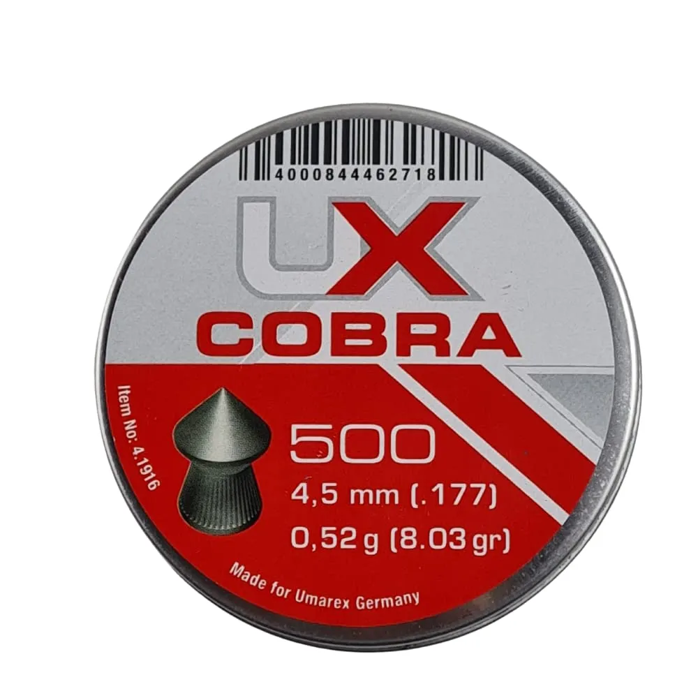 Umarex Cobra: Piombini a Punta per Aria Compressa Cal. 4,5mm (500pz)