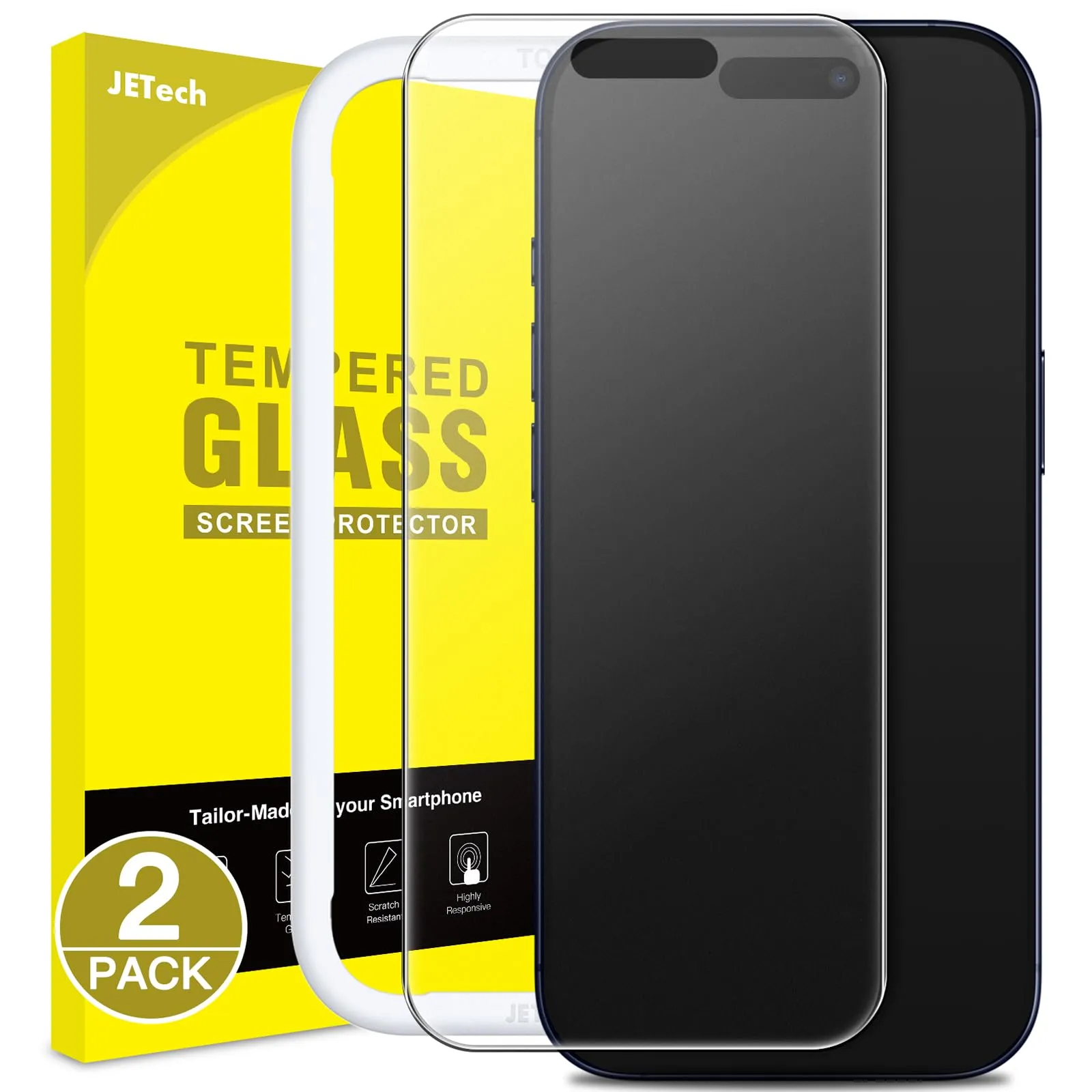 JETech Pellicola Protettiva Opaca per iPhone 17 Pro 6,3 Pollici (2 Pezzi)