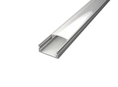 Kit 5x Profili in Alluminio Nero da 2 Metri per Strisce LED TL1205