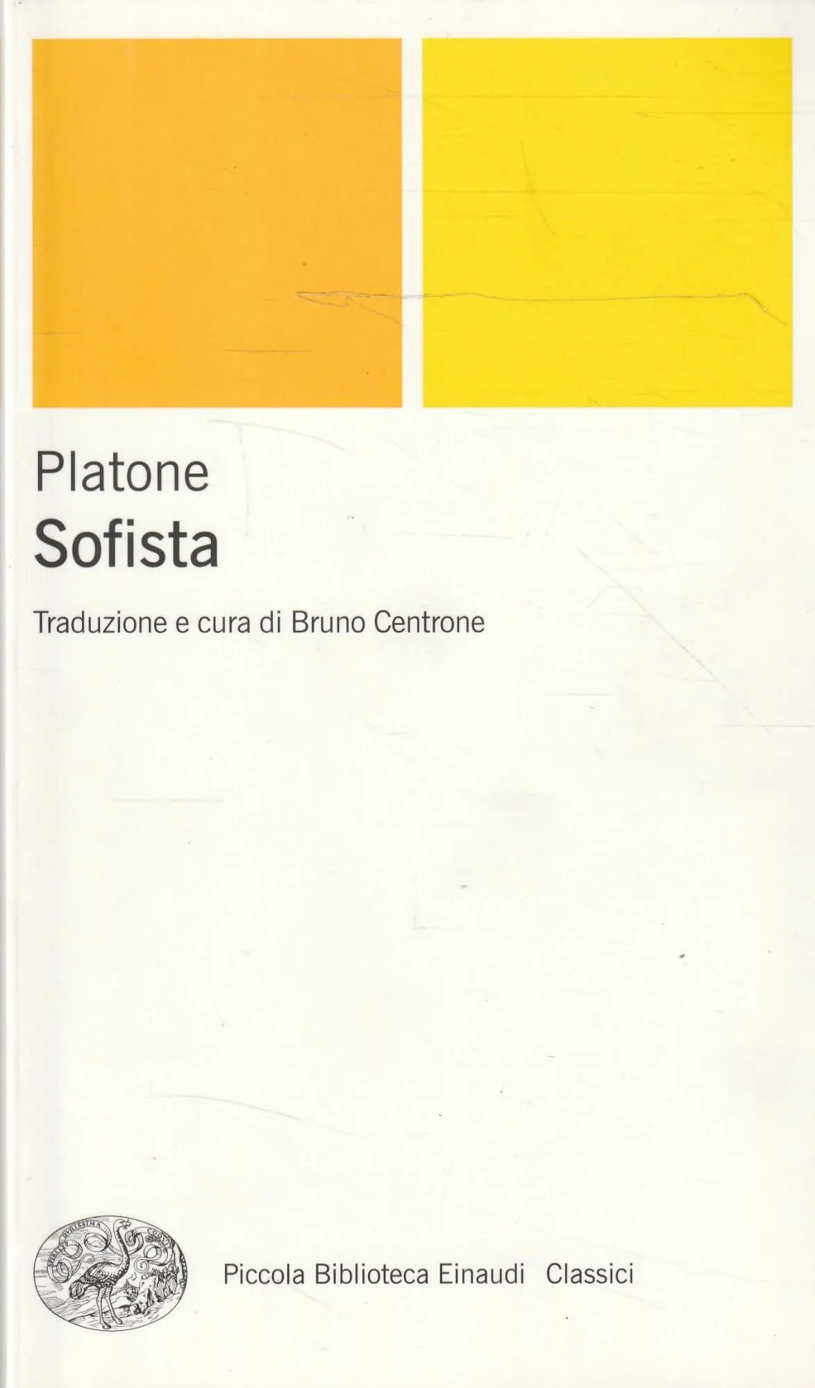 Sofista. Testo greco a fronte