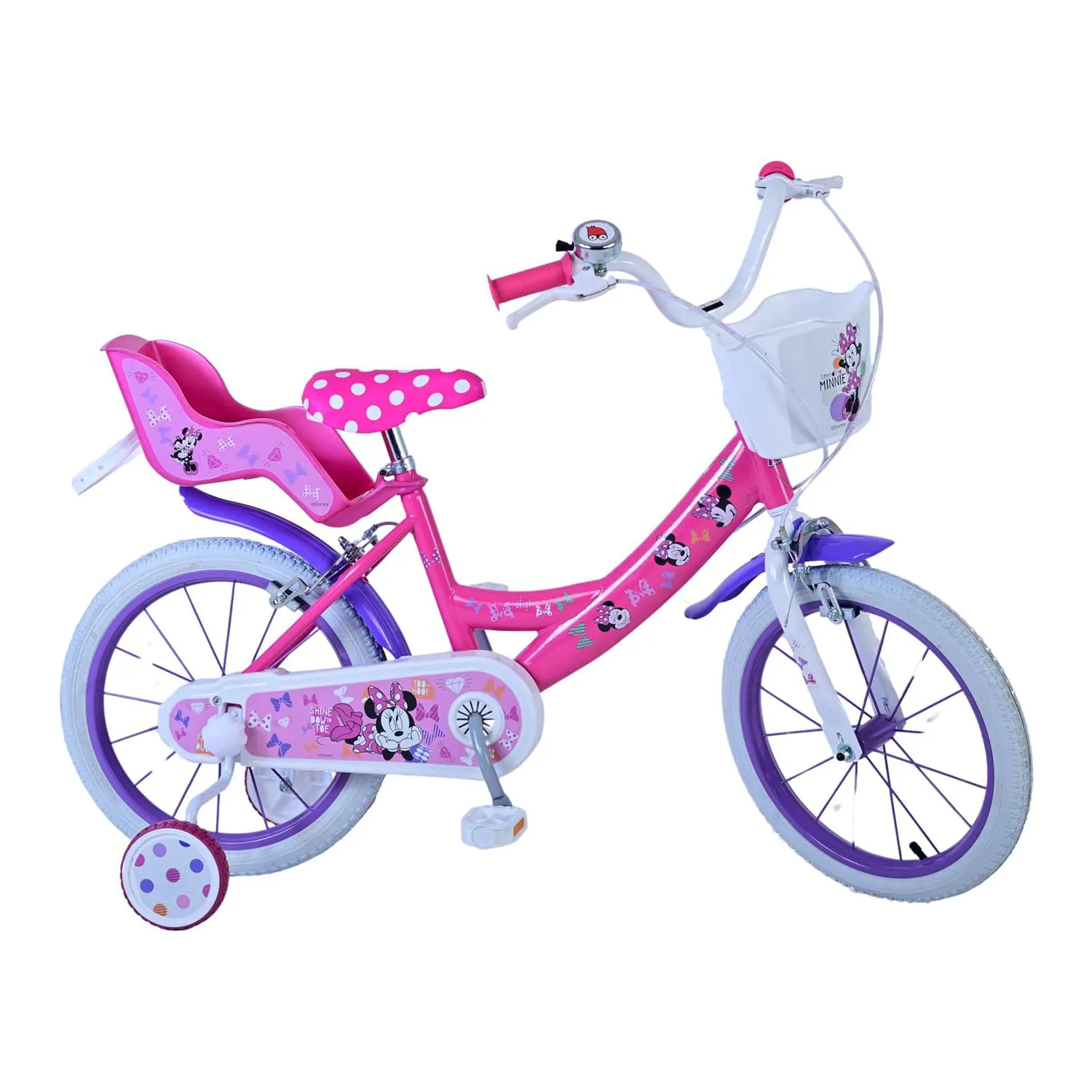 Bicicletta Bambina 16 Pollici Disney Minnie Rosa