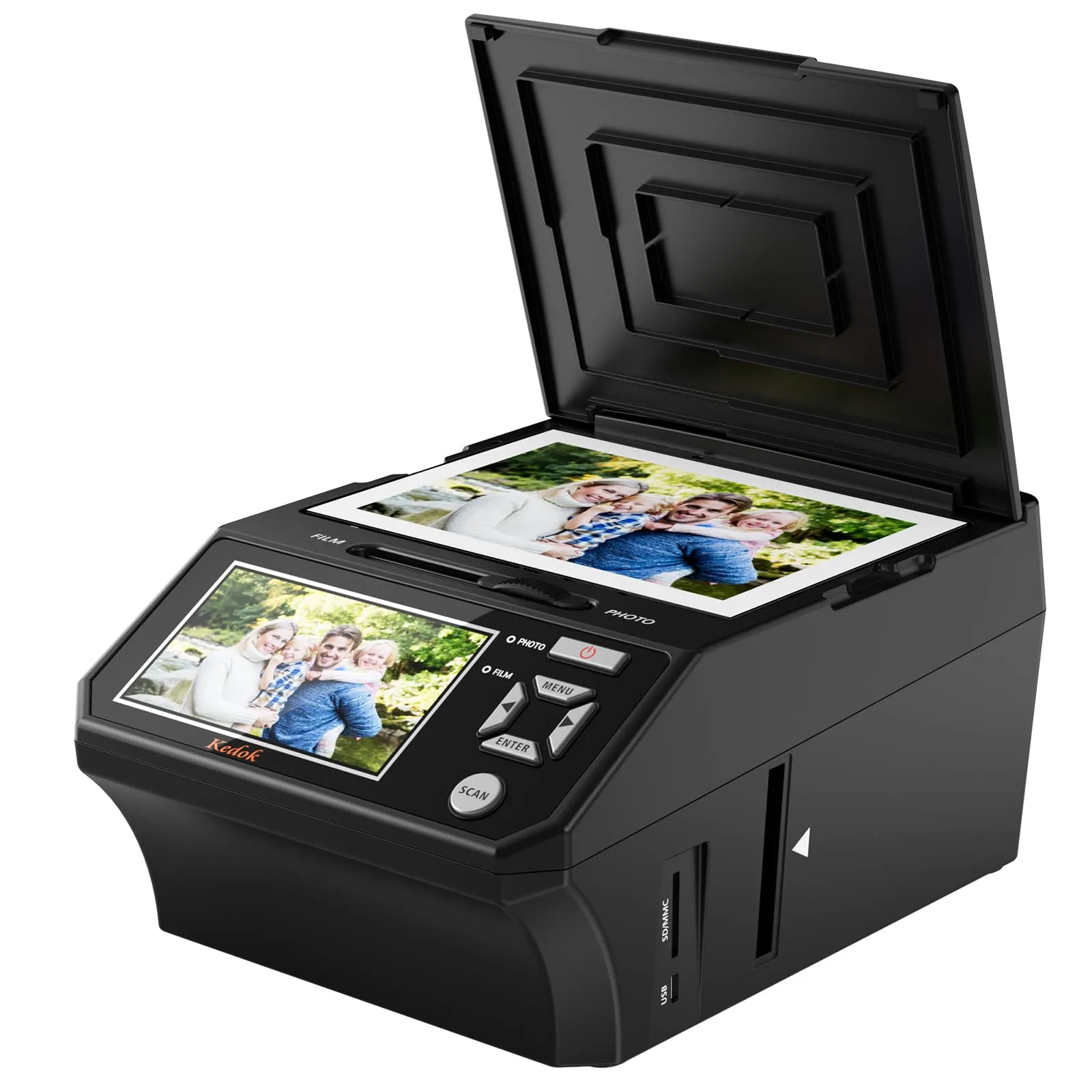 Diascanner e Convertitore di Negativi in Digitale con LCD 5" e Risoluzione 22MP