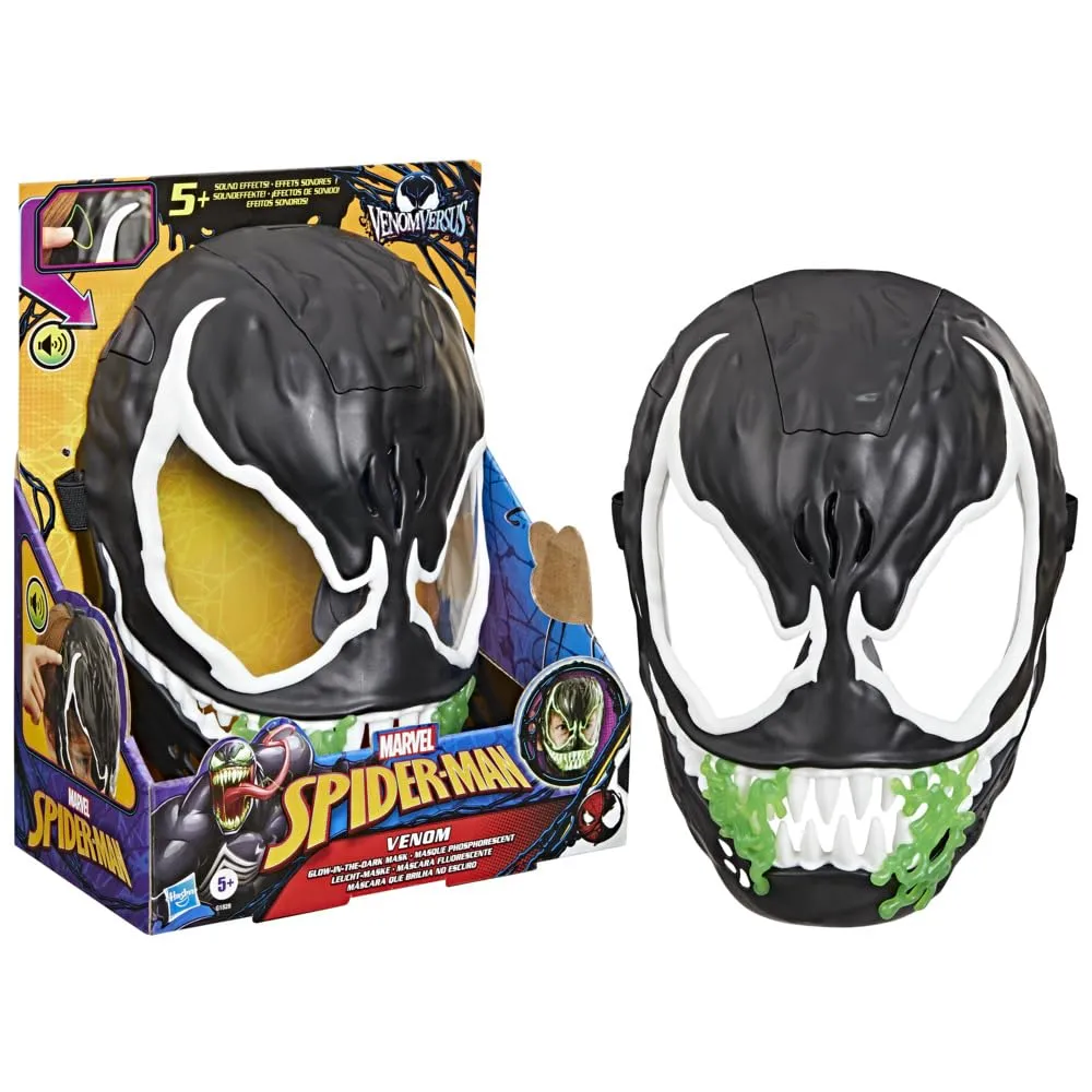 Hasbro Marvel Spider-Man Venom Versus: Maschera di Venom che si illumina al buio