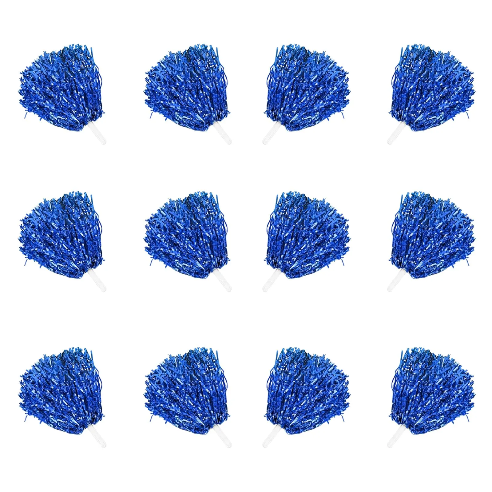 Pompon da Cheerleader Blu - Set da 12 Pezzi