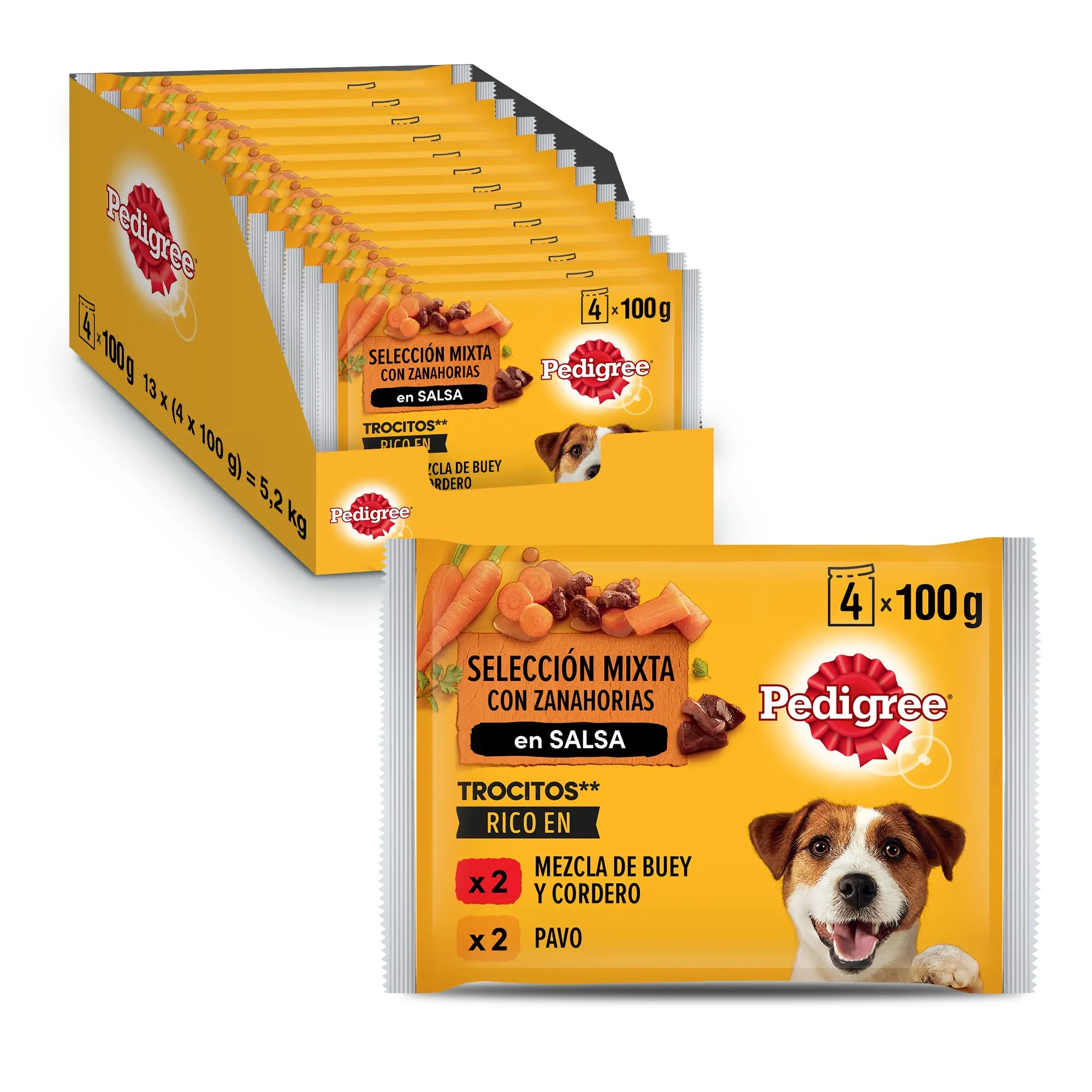 Pedigree Selezione Carni Miste in Salsa Multipack - 13x4x100g