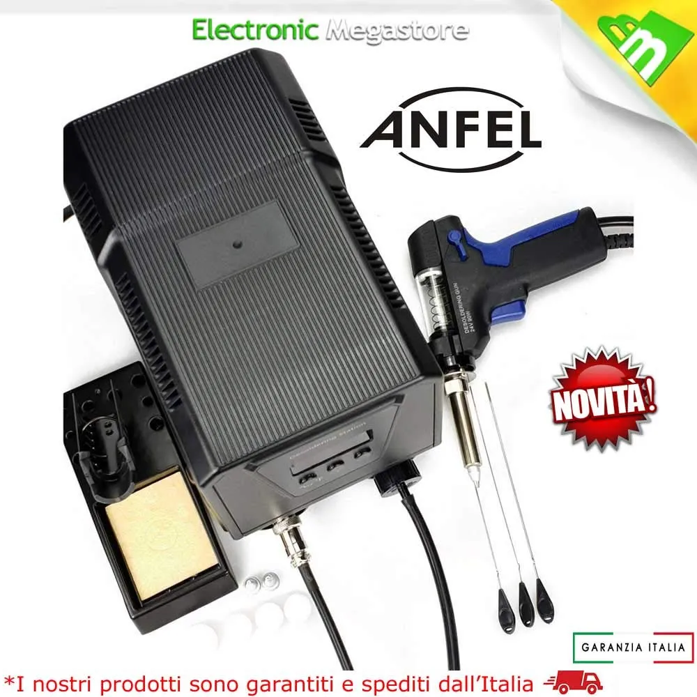 ANFEL SSD-8925KIT STAZIONE DISSALDANTE COMPRESO DI 6 PUNTE MISTE