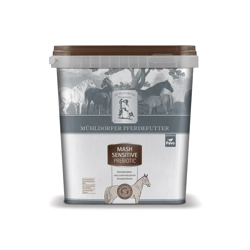 Mühldorfer Mash Sensitive Prebiotic - Mangime per cavalli magri e pesanti, 3 kg