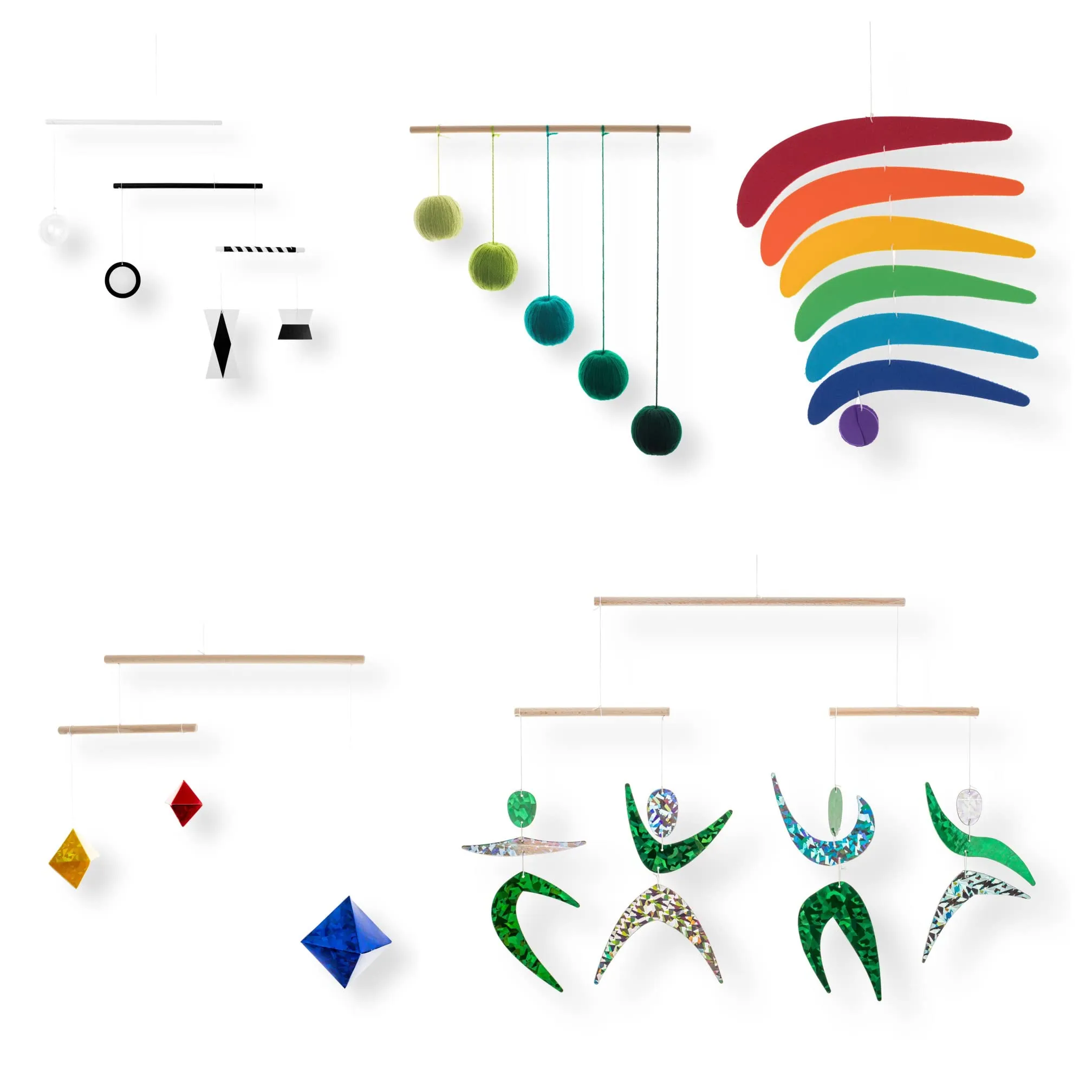 Set of 5 Montessori Inspired Mobiles