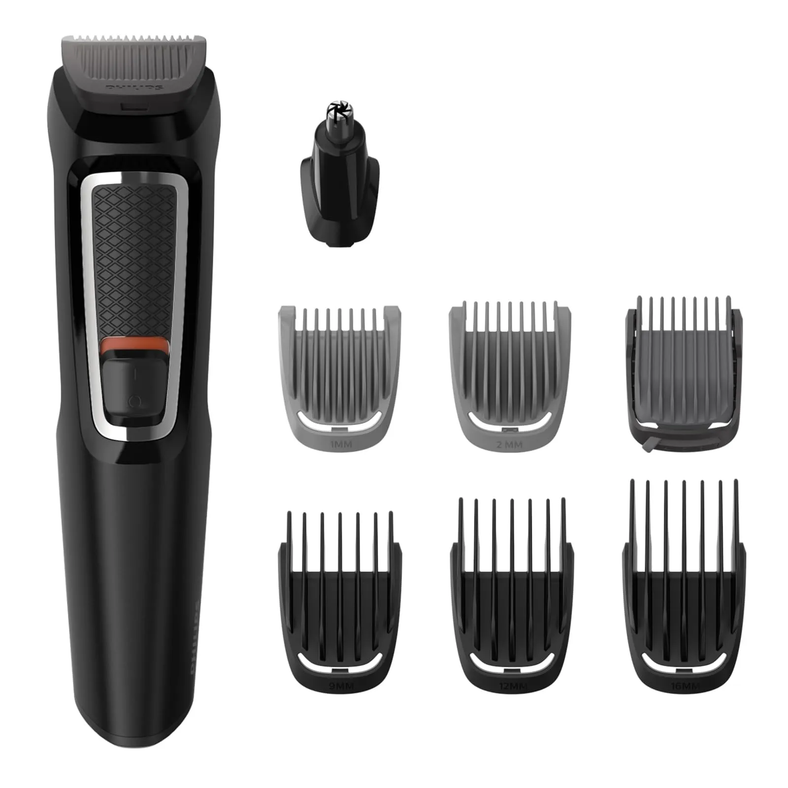 Philips Series 3000 Multigroom MG3730/15 - Rifinitore Multifunzione 7-in-1 per Viso e Capelli