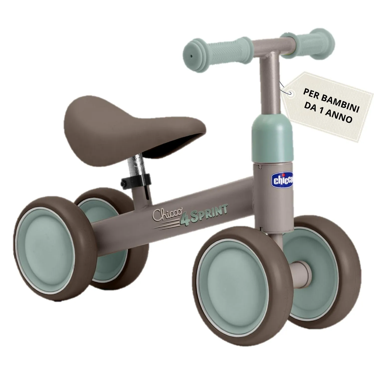 Chicco Ride-ON 4 Sprint Quadriciclo Senza Pedali Beige