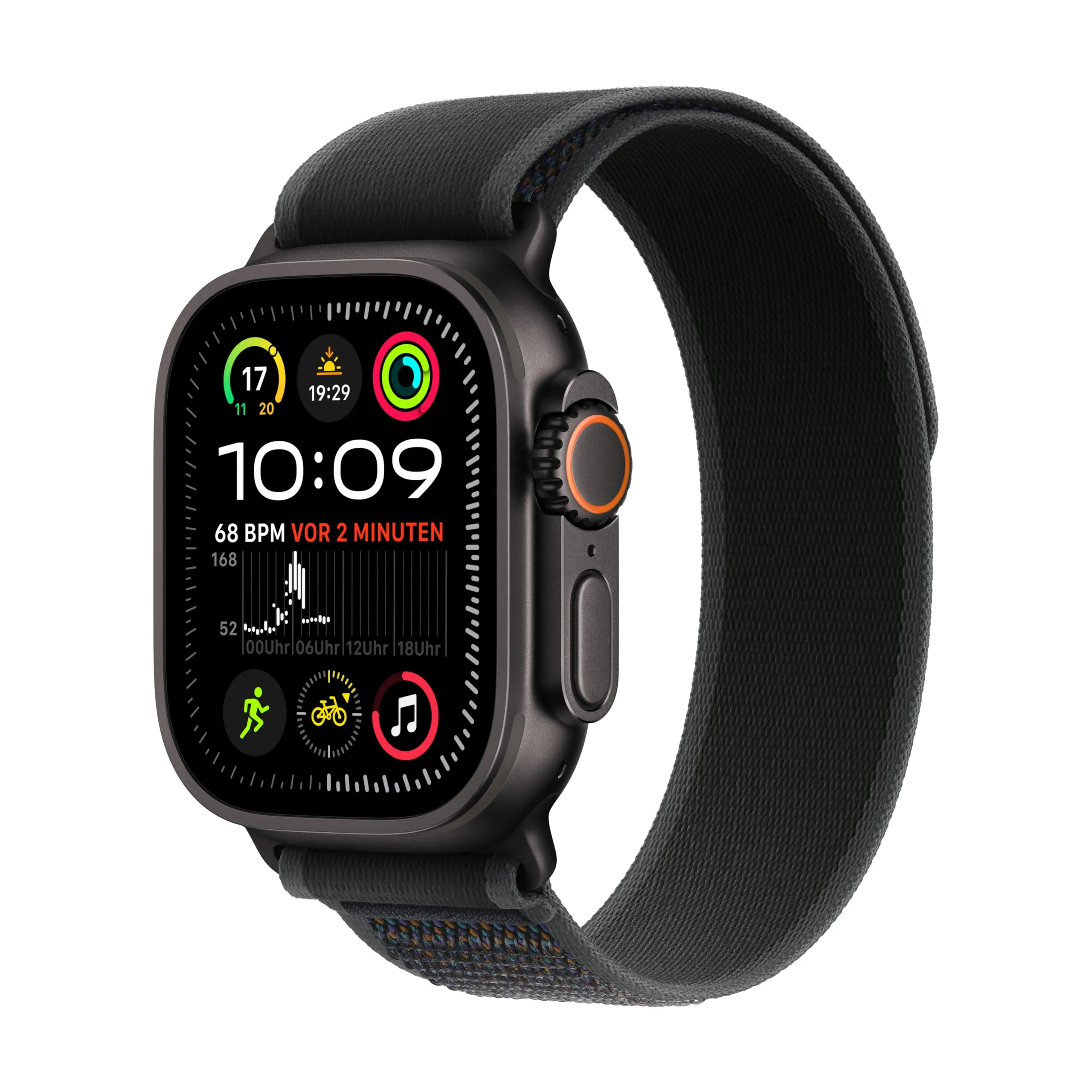 Apple Watch Ultra 2 (2024) Titanio Nero 49mm 4G Trail Loop Nero S/M (DE)