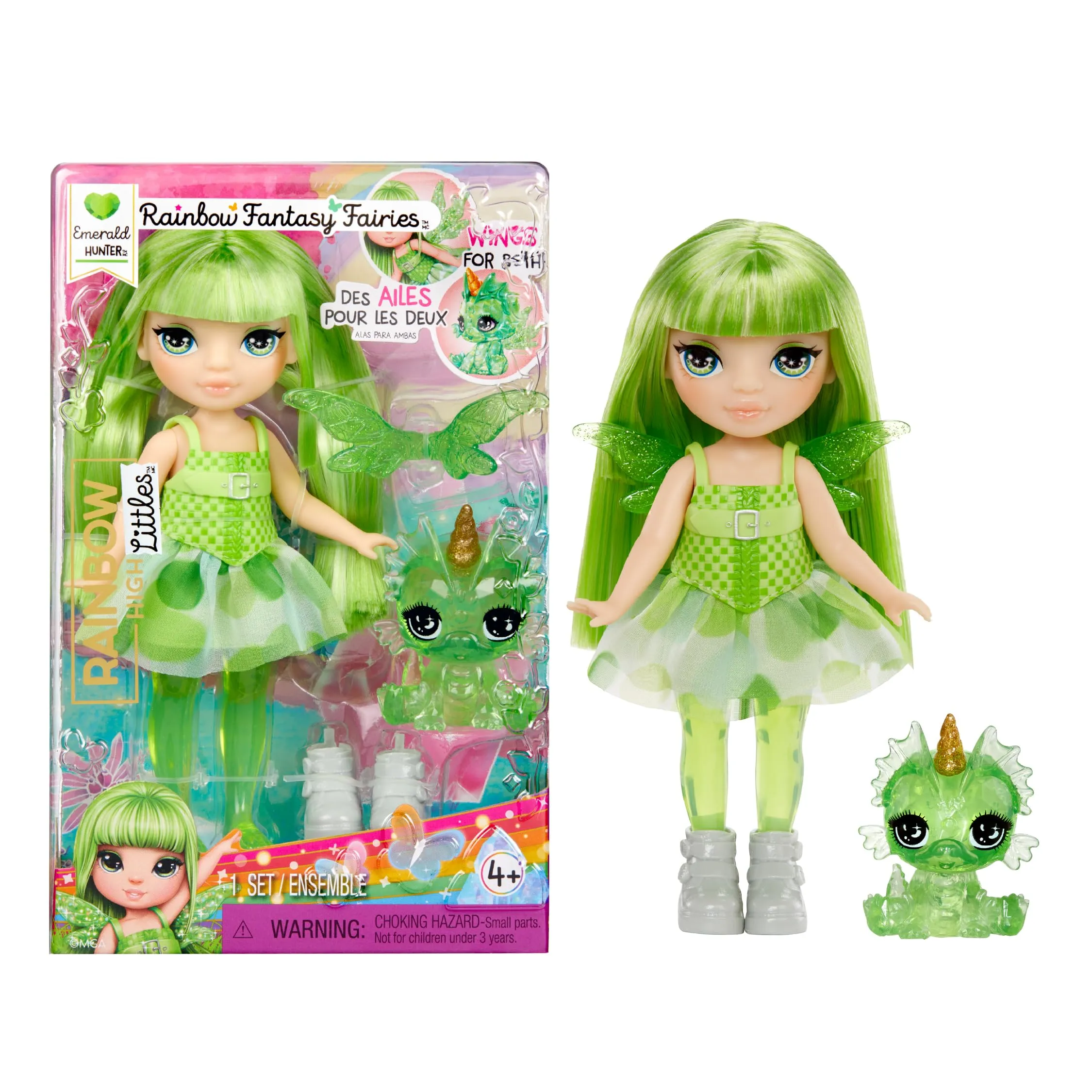 Rainbow High Littles Rainbow Fantasy Fairies - Emerald