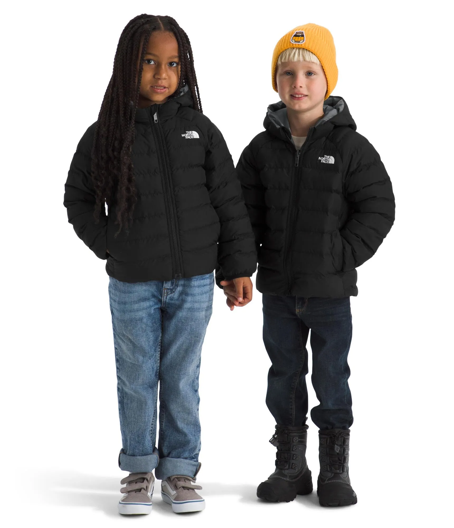 THE NORTH FACE Reversible Perrito Giacca con Cappuccio da Ragazzo