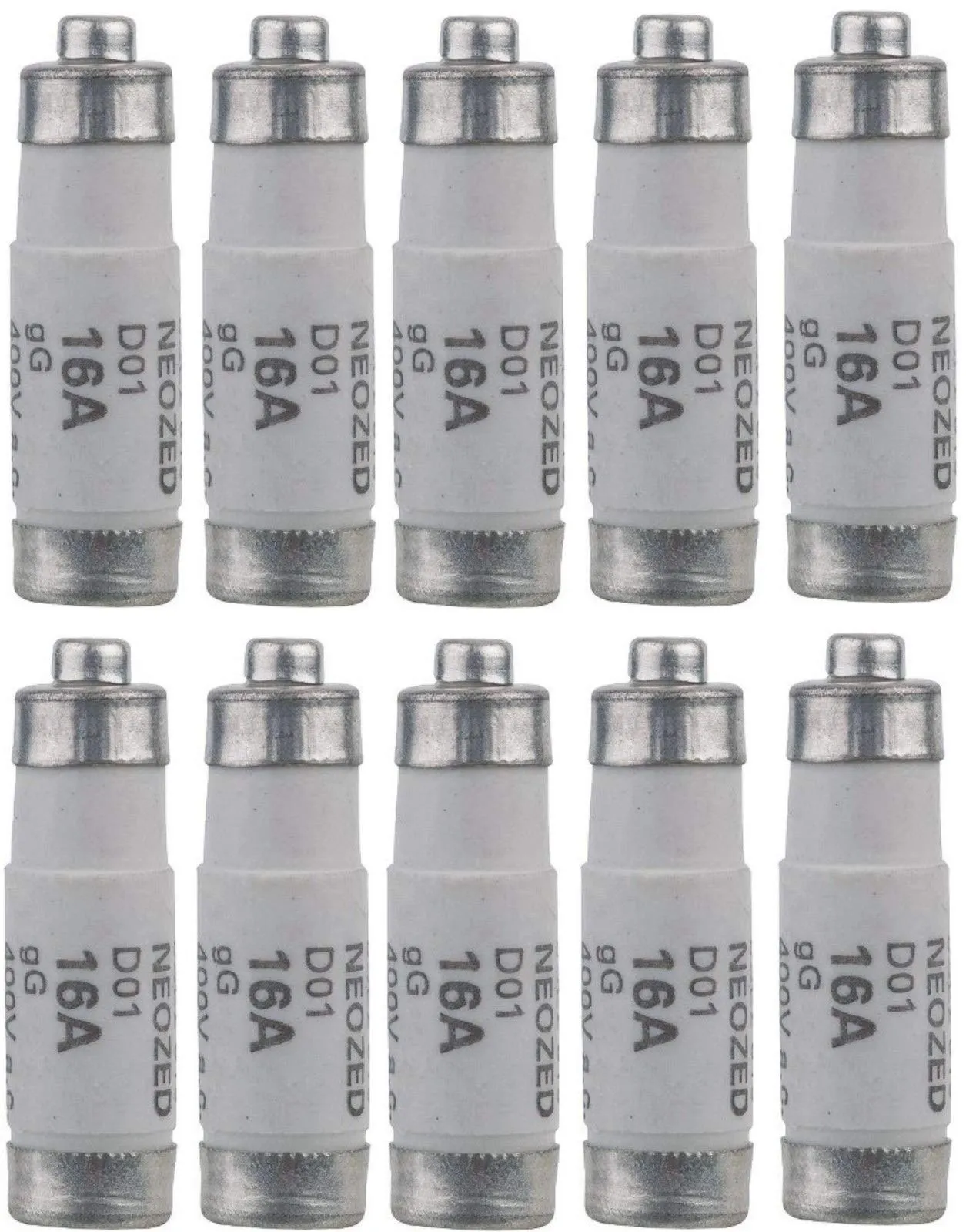 SIEMENS - 10 inserti di sicurezza NEOZED 400V gL/gG 16A