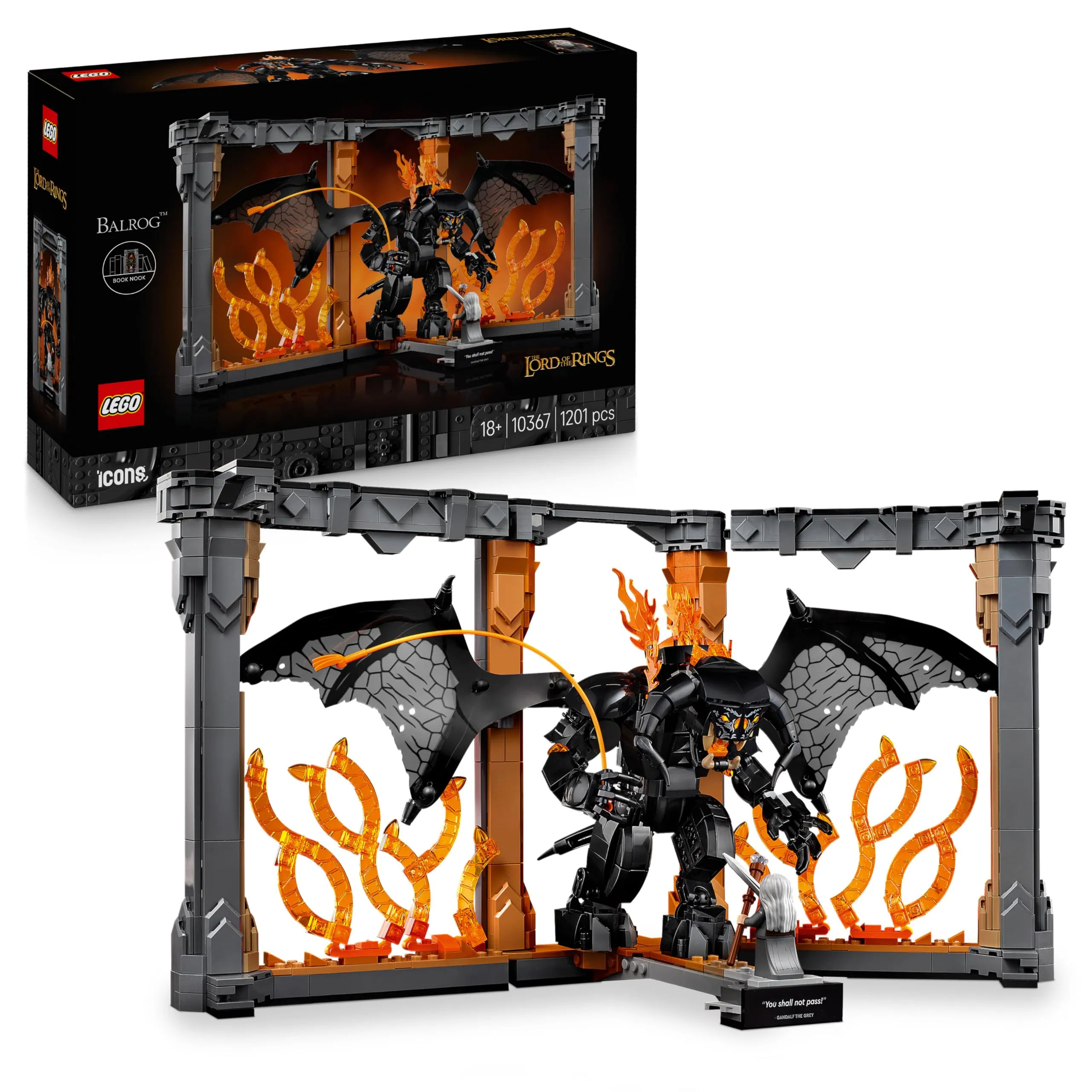 LEGO Icons Il Signore degli Anelli: Book Nook del Balrog 10367