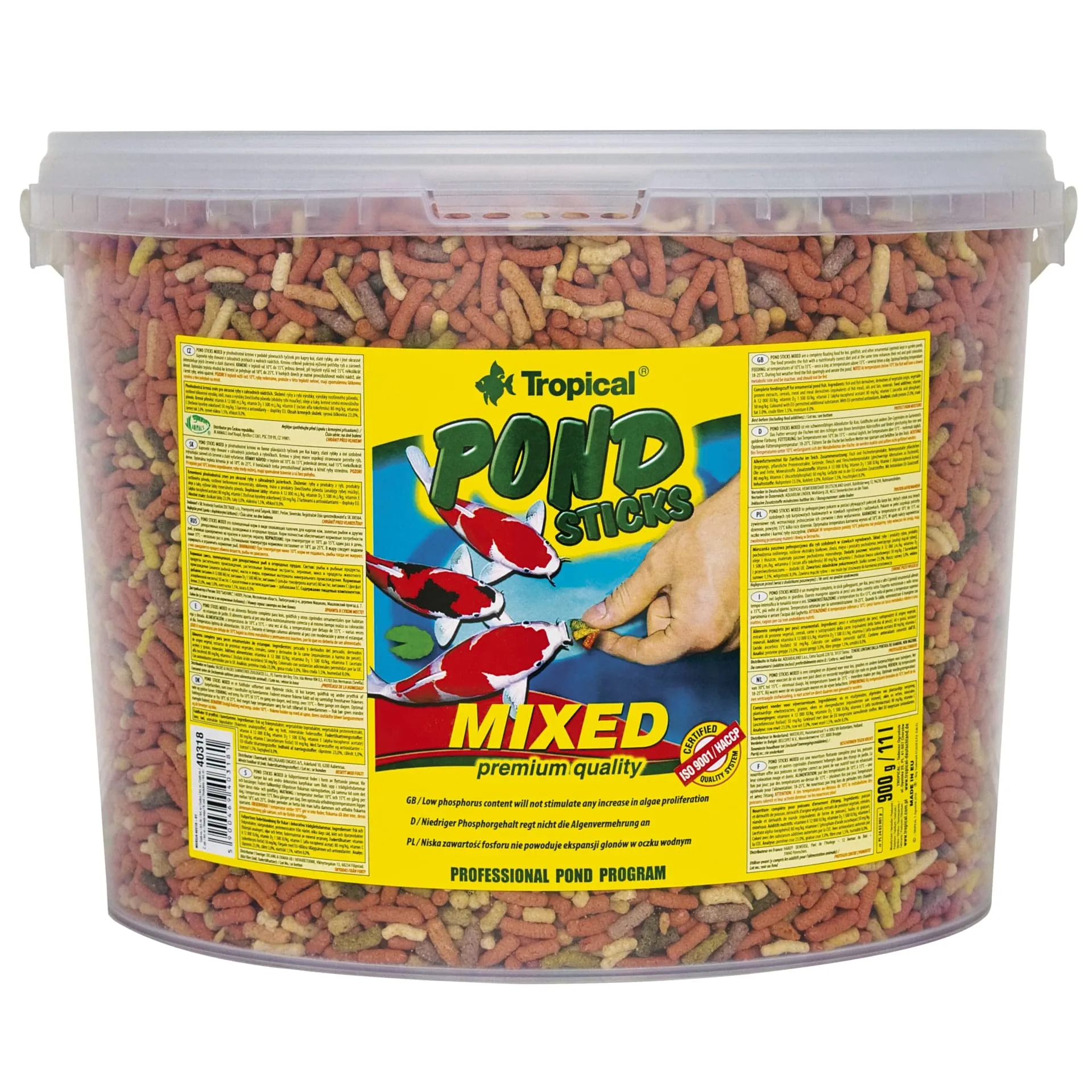 Pond Sticks Mixed 11L / 900g - Mangime per Koi e Pesci da Laghetto