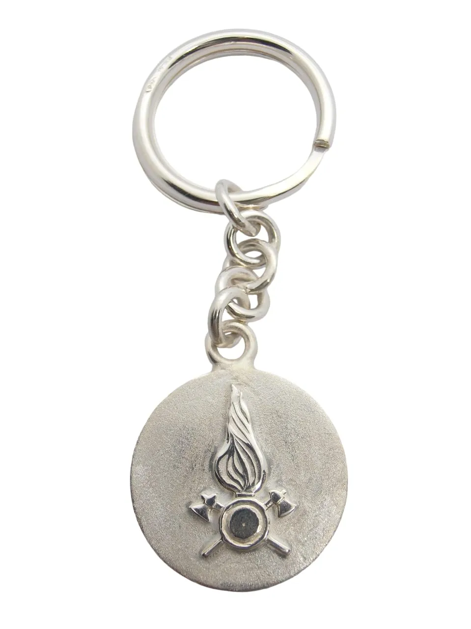 Portachiavi in Argento 925 Vigili del Fuoco: Simbolo di Coraggio e Dedizione