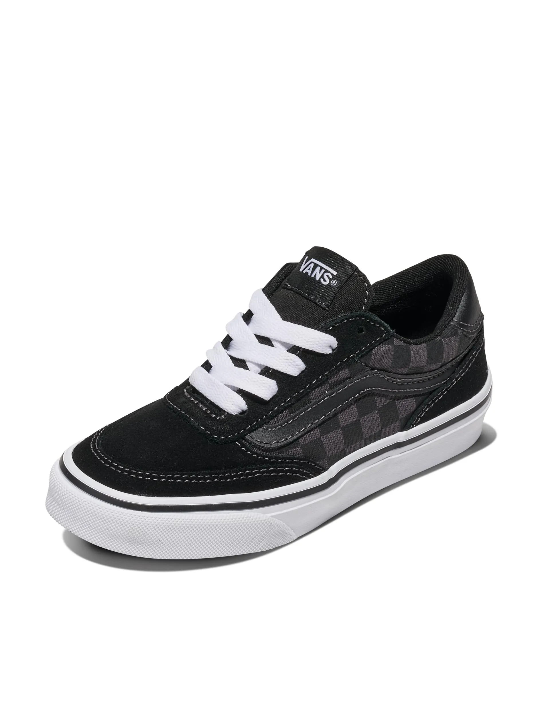 Vans Brooklyn Checkerboard Black/Asphalt, Scarpe da Ginnastica Unisex - Bambini e Ragazzi