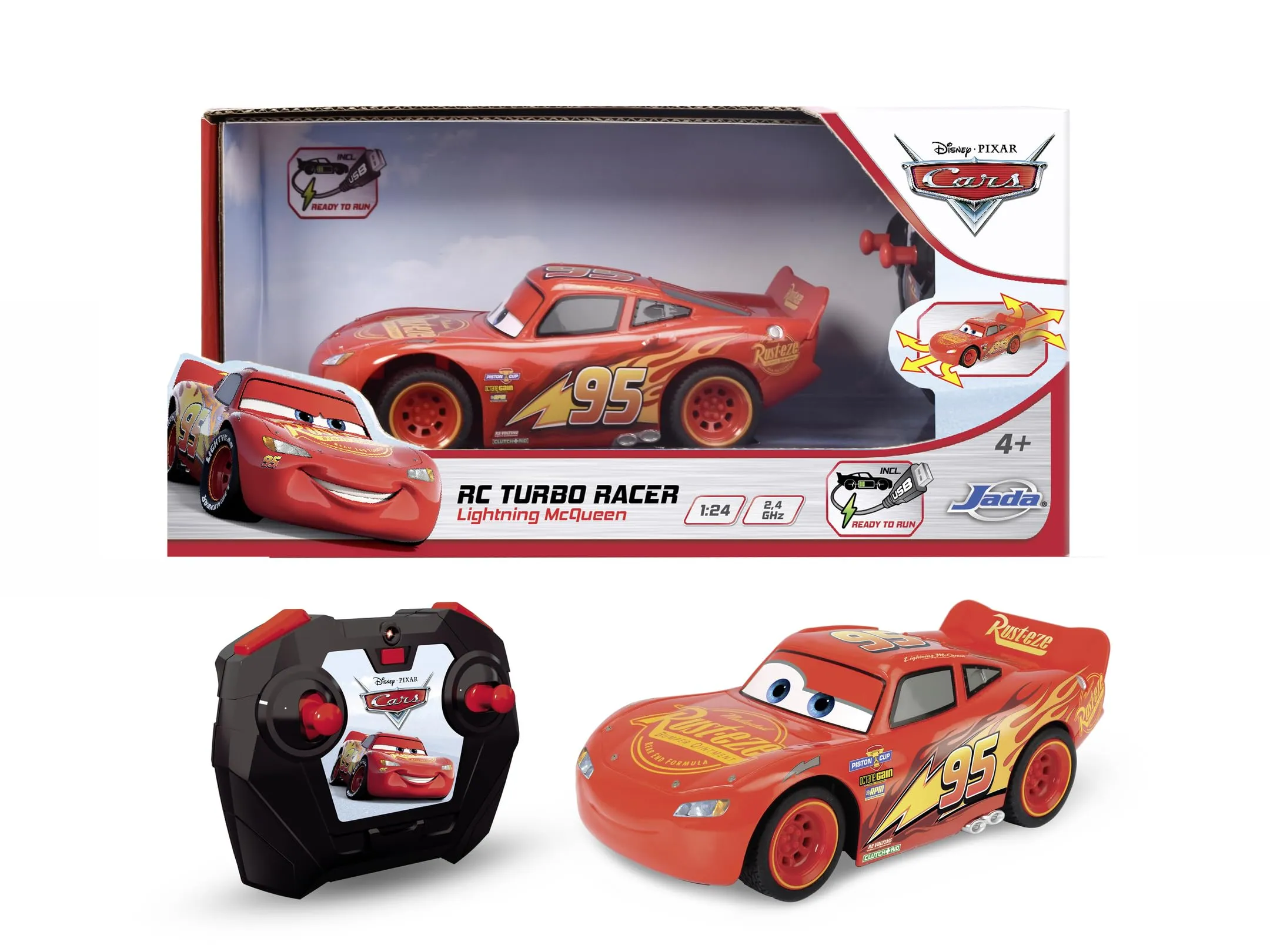 Dickie Toys - Saetta McQueen Turbo Racer Radiocomandato
