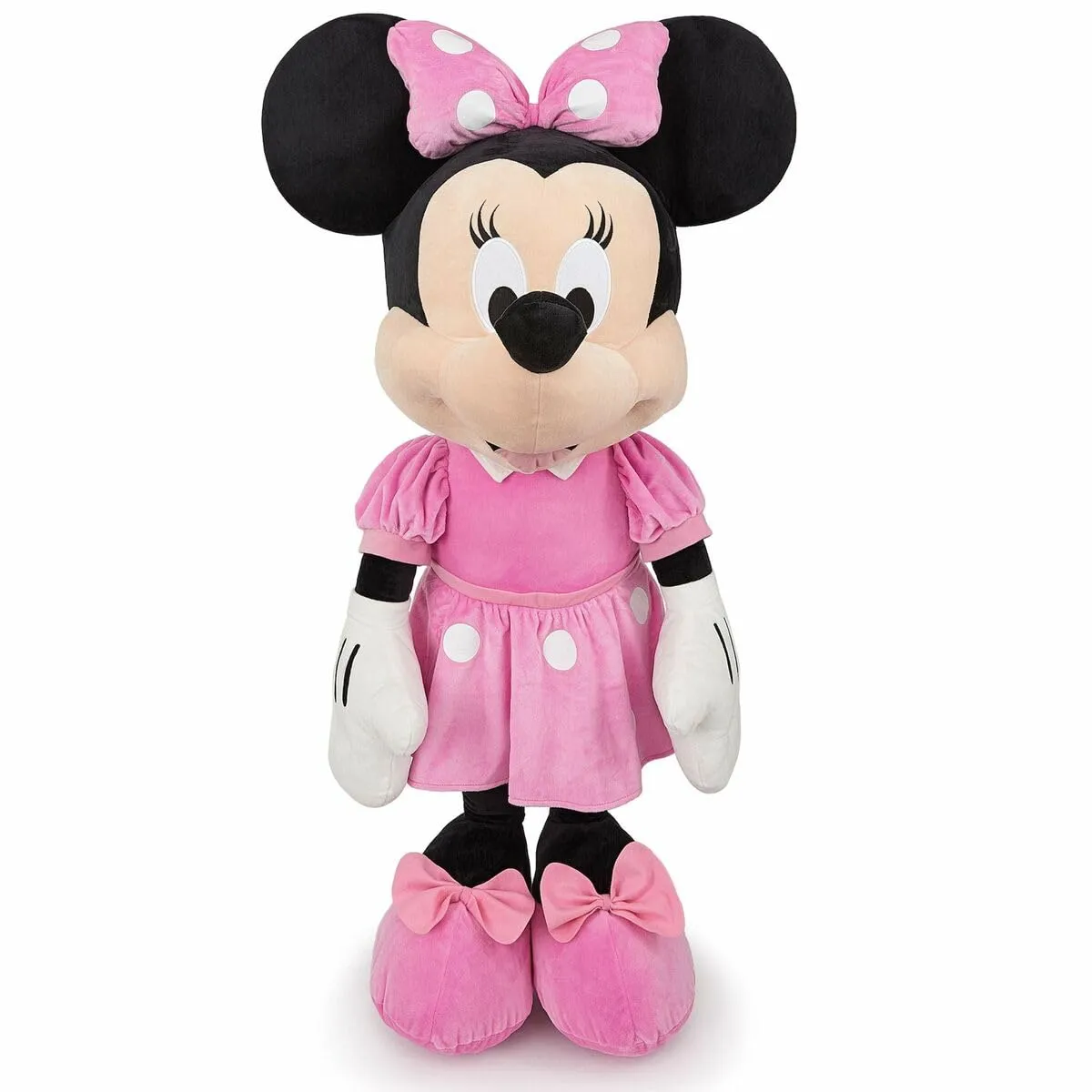 Simba - Disney Peluche Minnie, 120 cm con Abito Rosa