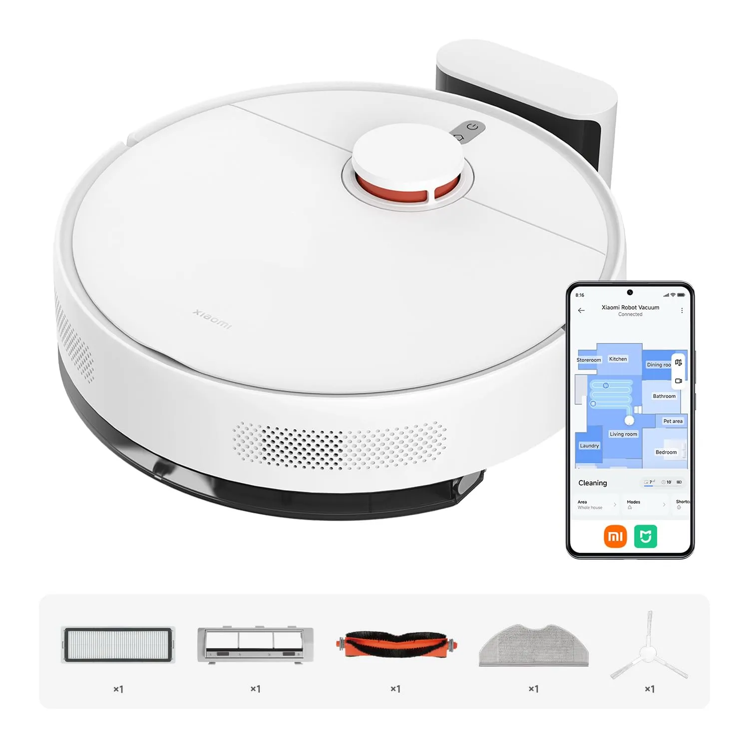 Xiaomi Robot Vacuum S40C - Aspirapolvere e Lavapavimenti Intelligente