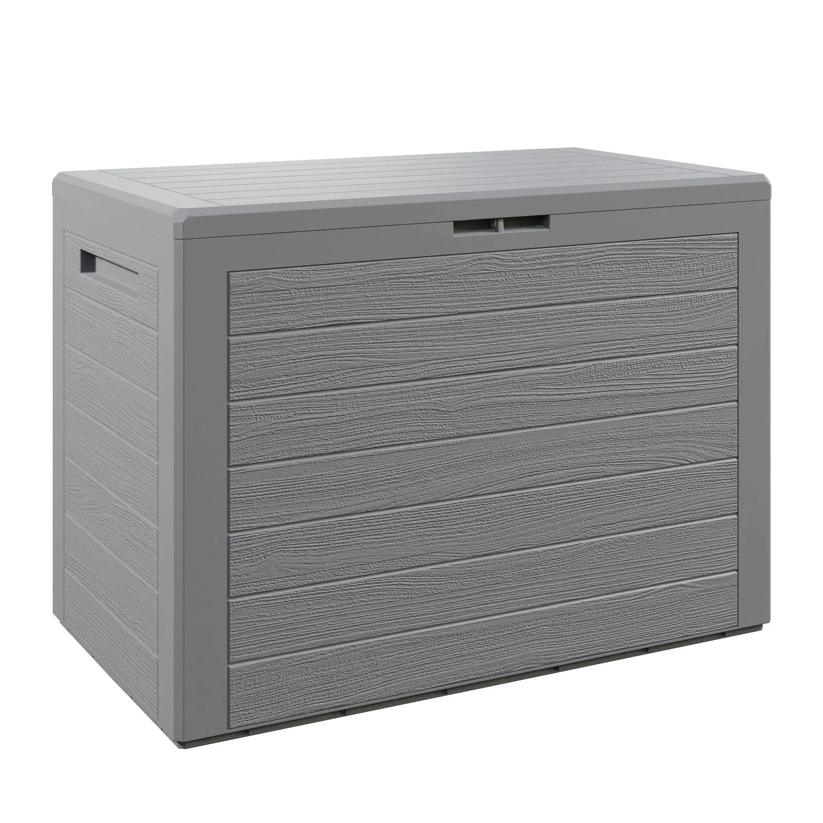 Casaria Baule da Giardino Lille 190L Effetto Legno - Organizer Impermeabile per Esterni