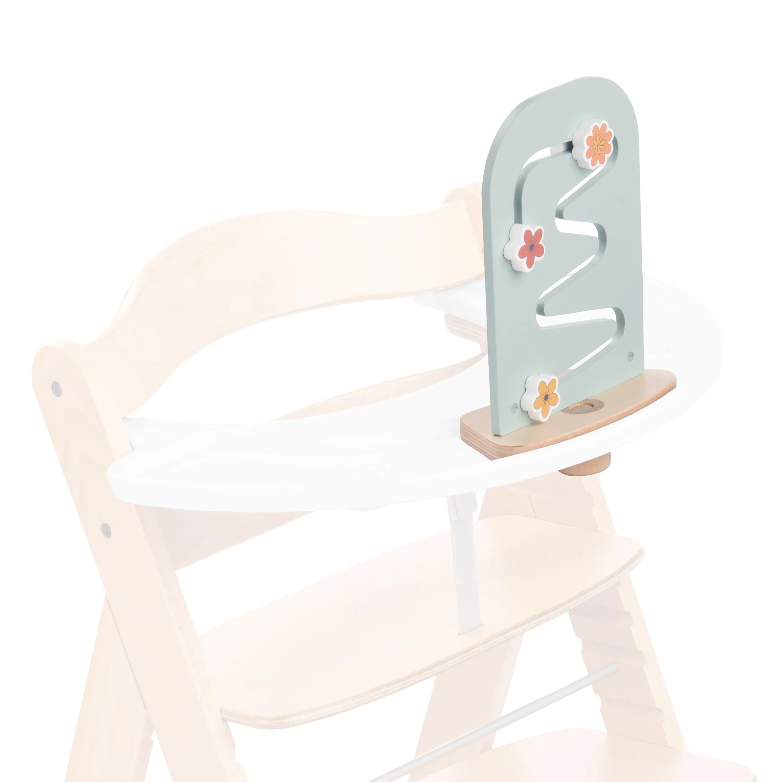 Hauck Play Planting S, Fiori - Labirinto di Perline in Legno per Seggiolone Pappa Alpha+, Beta+ e Arketa