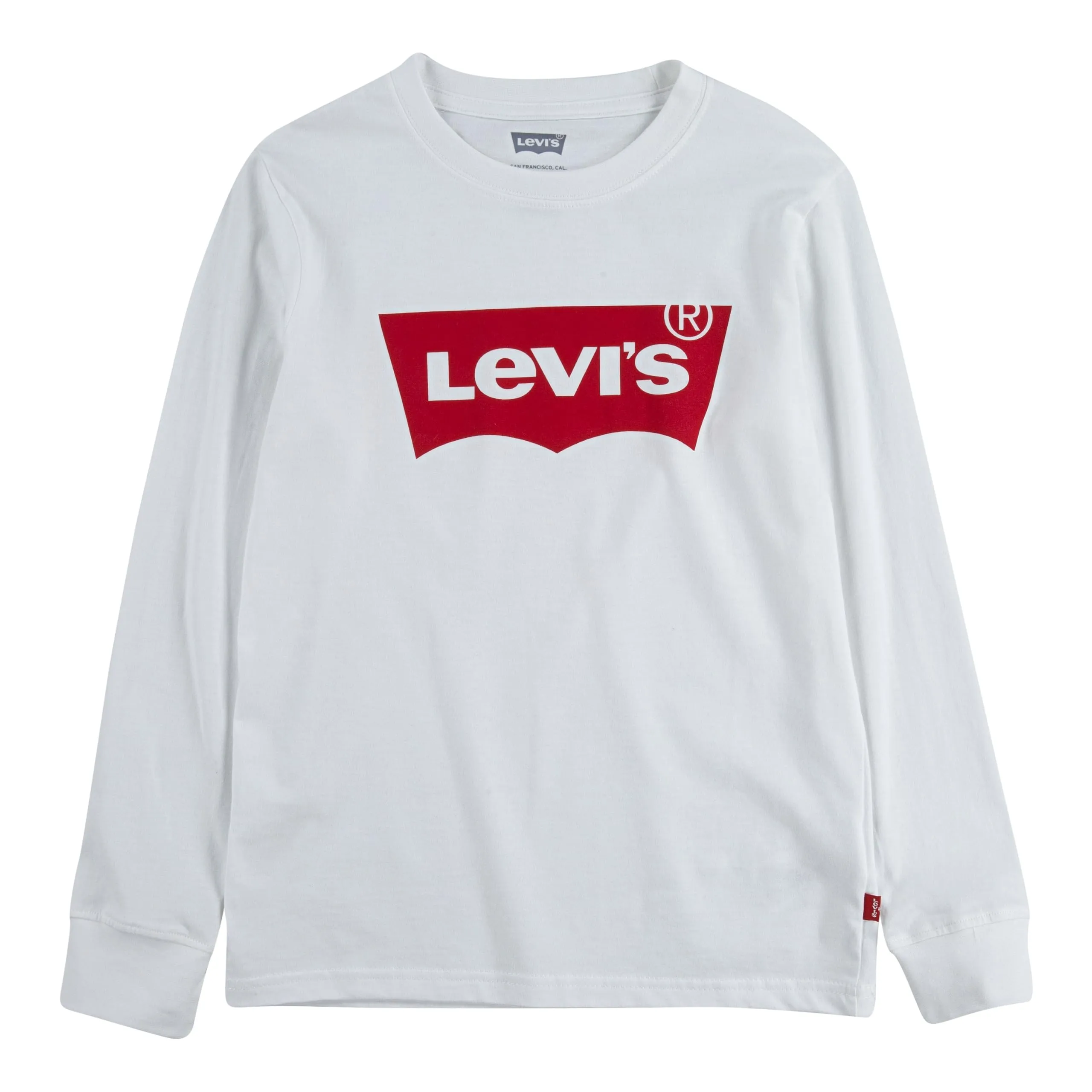Levi's Lvb L/S Batwing Tee, Maglia a maniche lunghe Bambini e ragazzi, Bianco (White), 10 anni