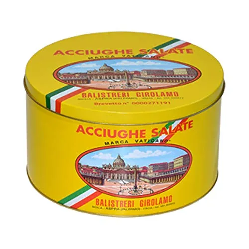 Filetti di Acciughe Salate Marca Vaticano Mar Mediterraneo - Confezione da 5 Kg