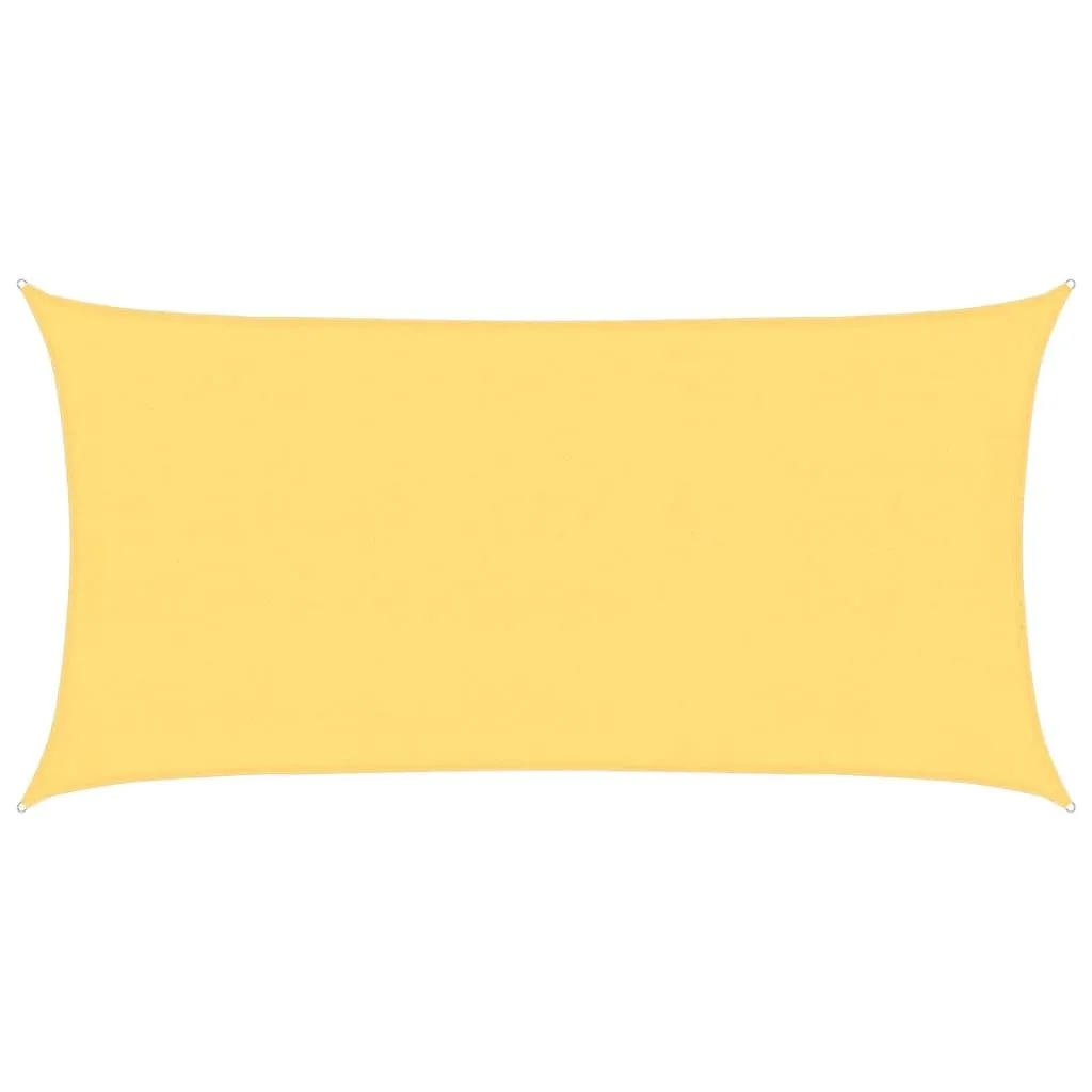 Vela Parasole Rettangolare vidaXL 4x7 m Beige in HDPE 160 g/m²