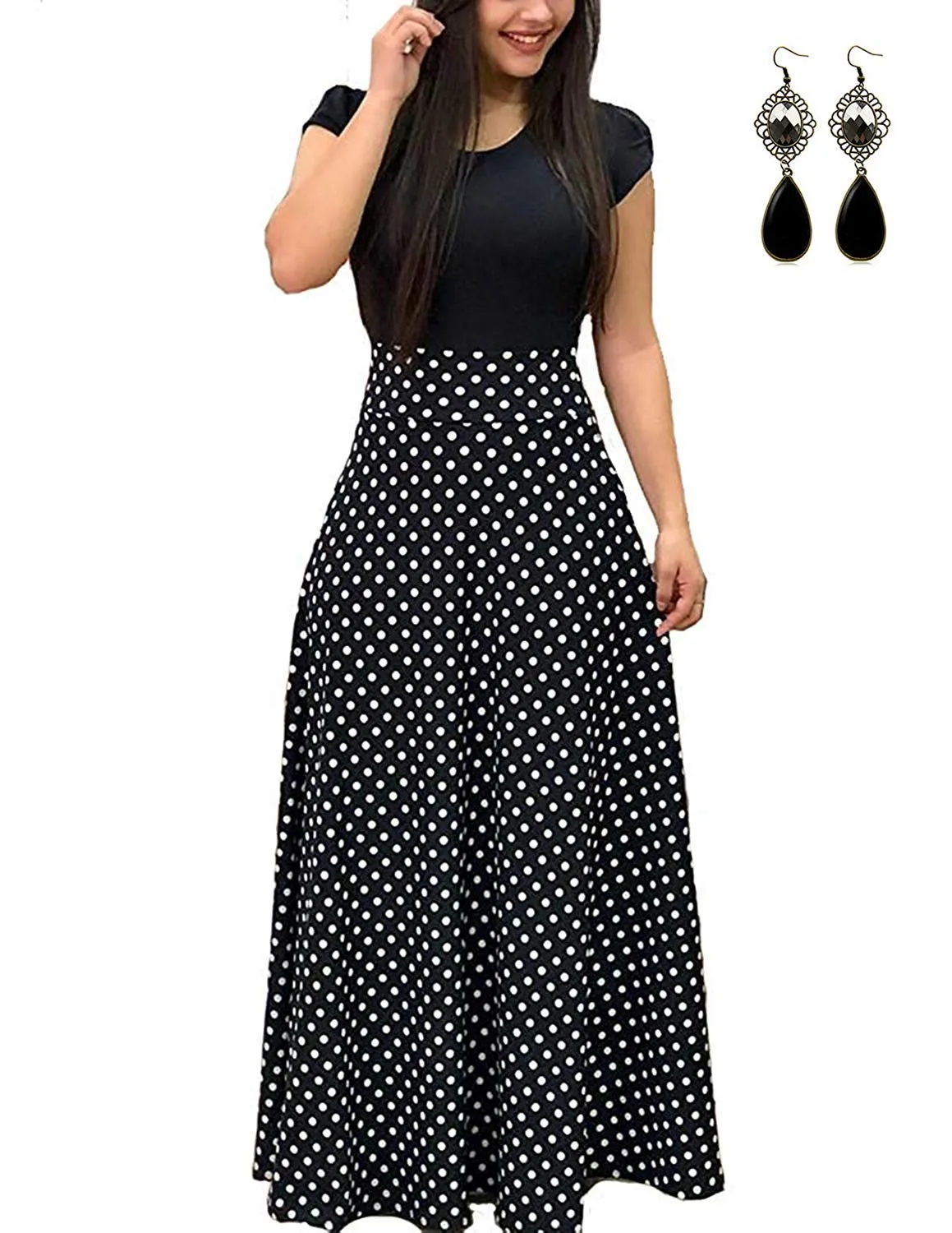 UUAISSO Abito Lungo Floreale da Donna - Eleganza Casual per Ogni Occasione