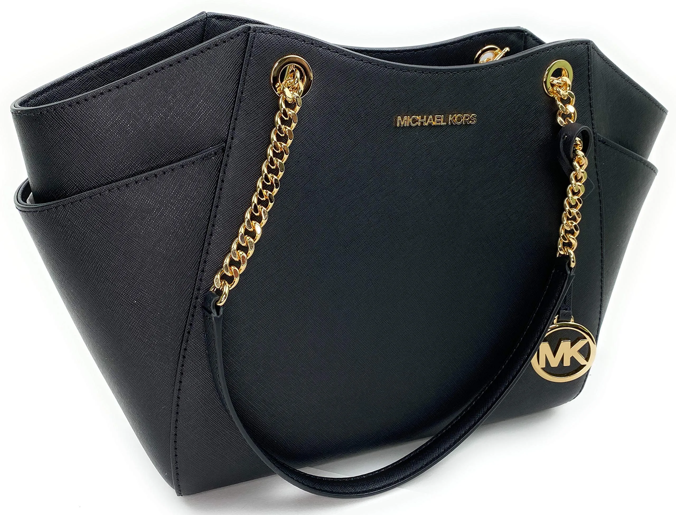 Michael Kors Jet Set Travel Borsa a Tracolla Donna, Nera, Media/Grande