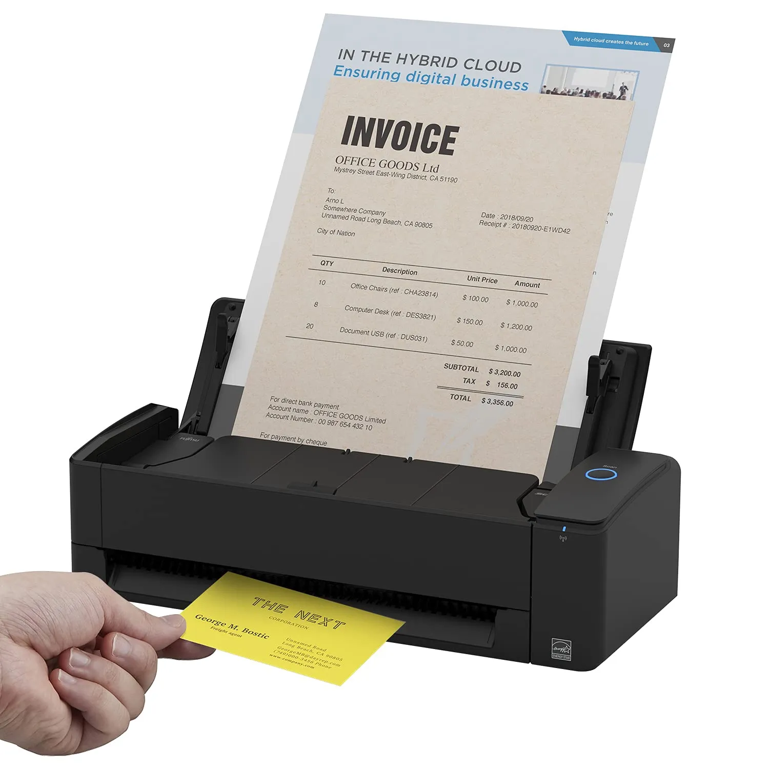 Fujitsu ScanSnap iX1300 - Scanner Desktop Compatto e Potente