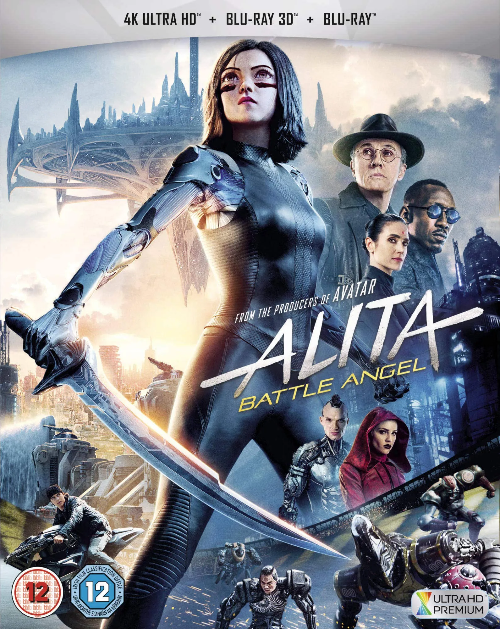 Alita: Battle Angel - Edizione Regno Unito (3D, 4K Ultra-HD, Blu-Ray)
