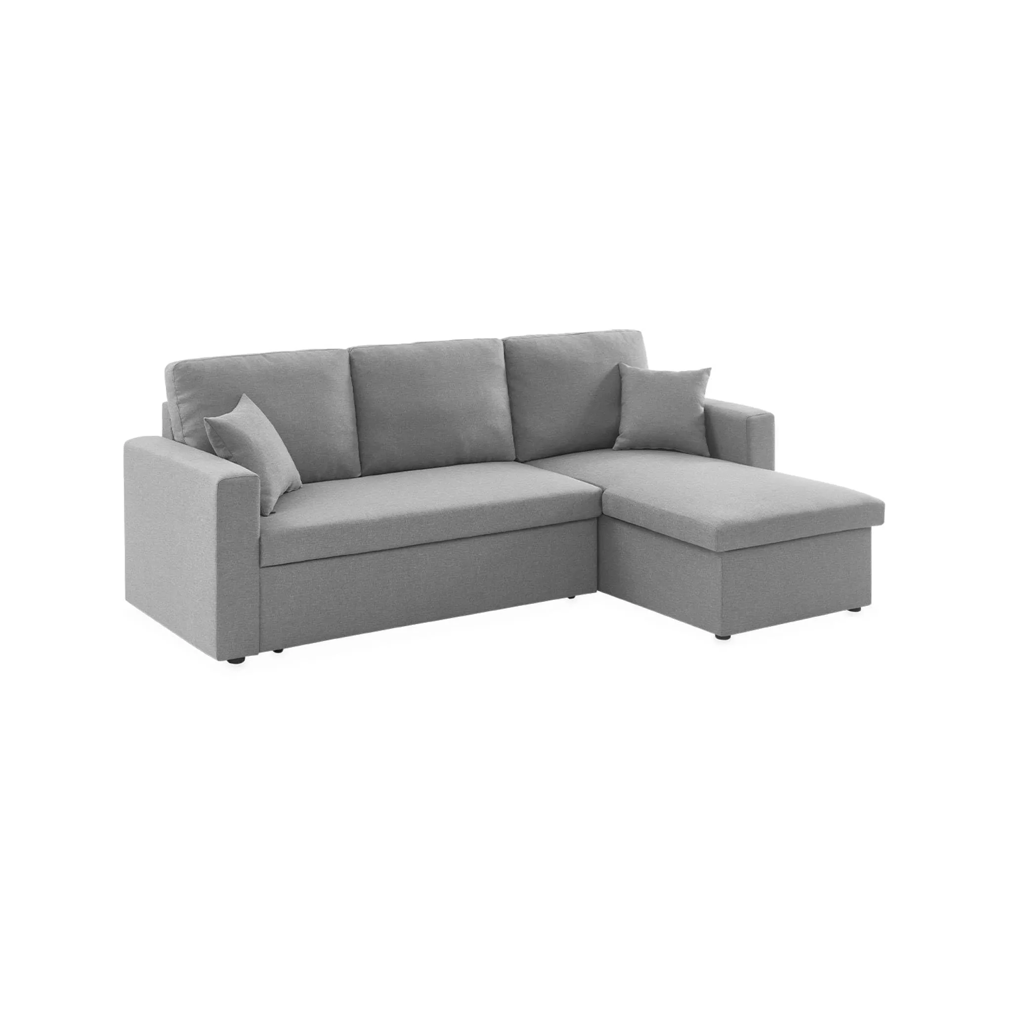 Divano Letto 3 Posti Grigio Chiaro Sweeek
