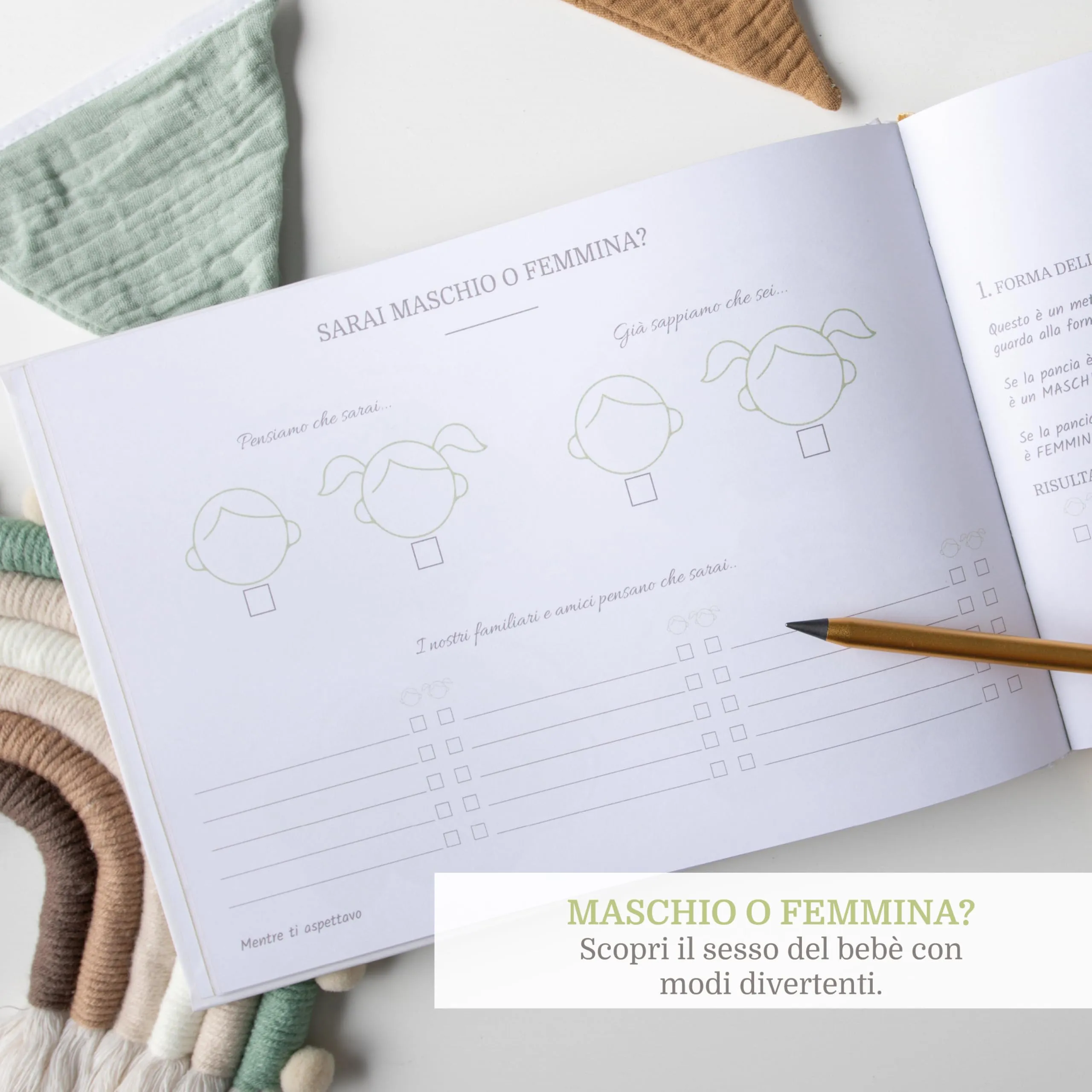 Mintkind® Diario Di Gravidanza In Lino – Album Ricordo Con 112 Pagine, Adesivi E Copertina Rigida, Regalo Per Future Mamme - 2
